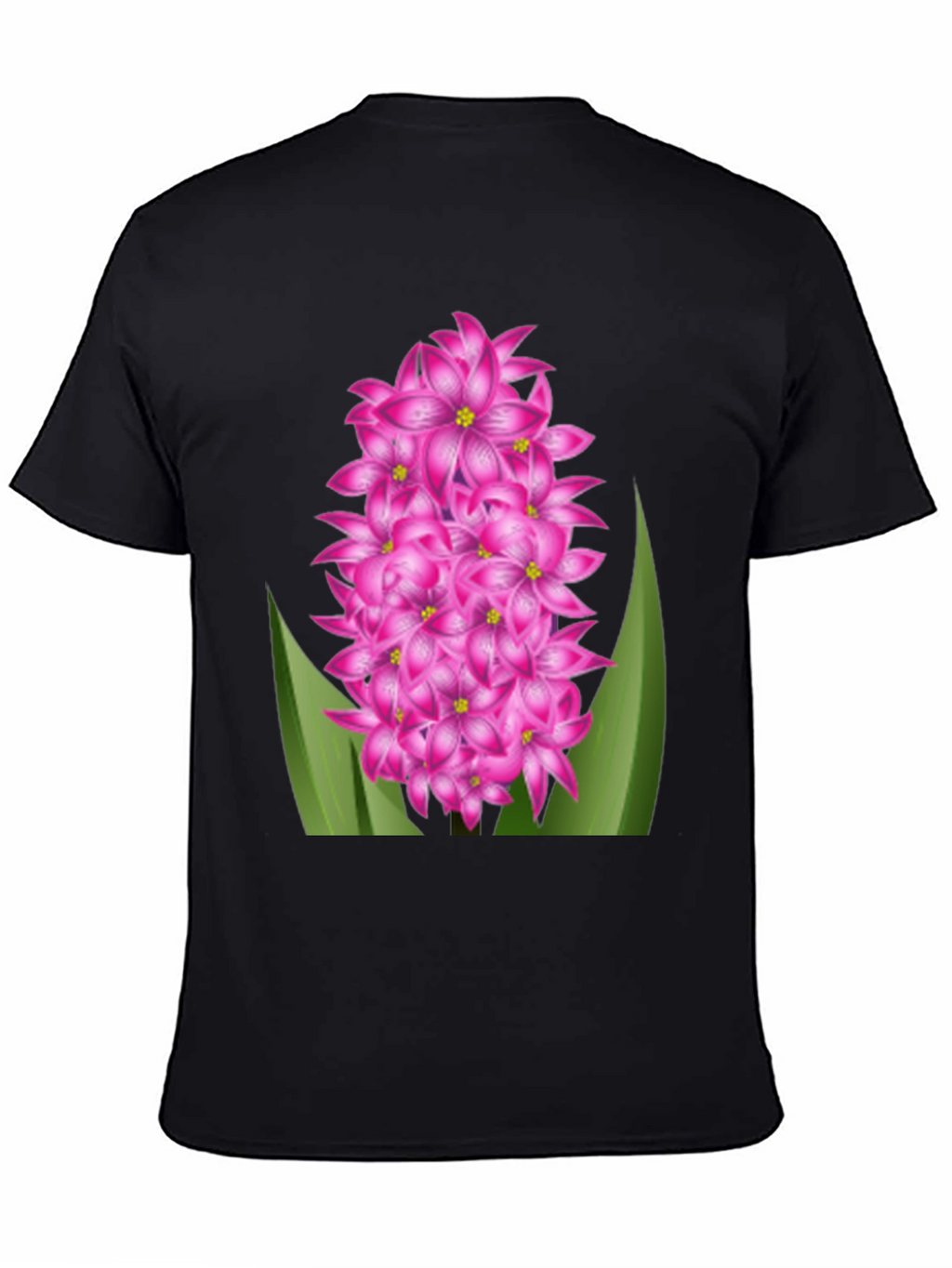 Floral Graphic Tee - Pink Hyacinth Flower Shirt