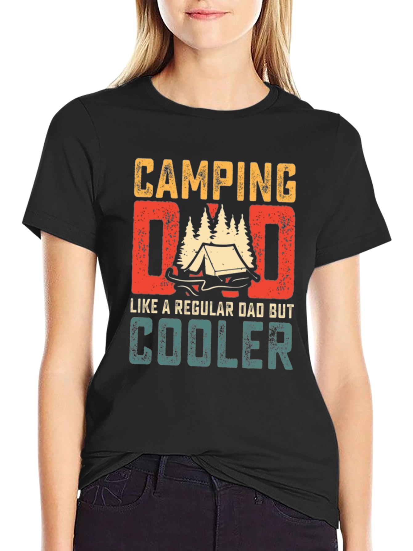 Camping Dad T-Shirt - Cooler Than Regular Dads!
