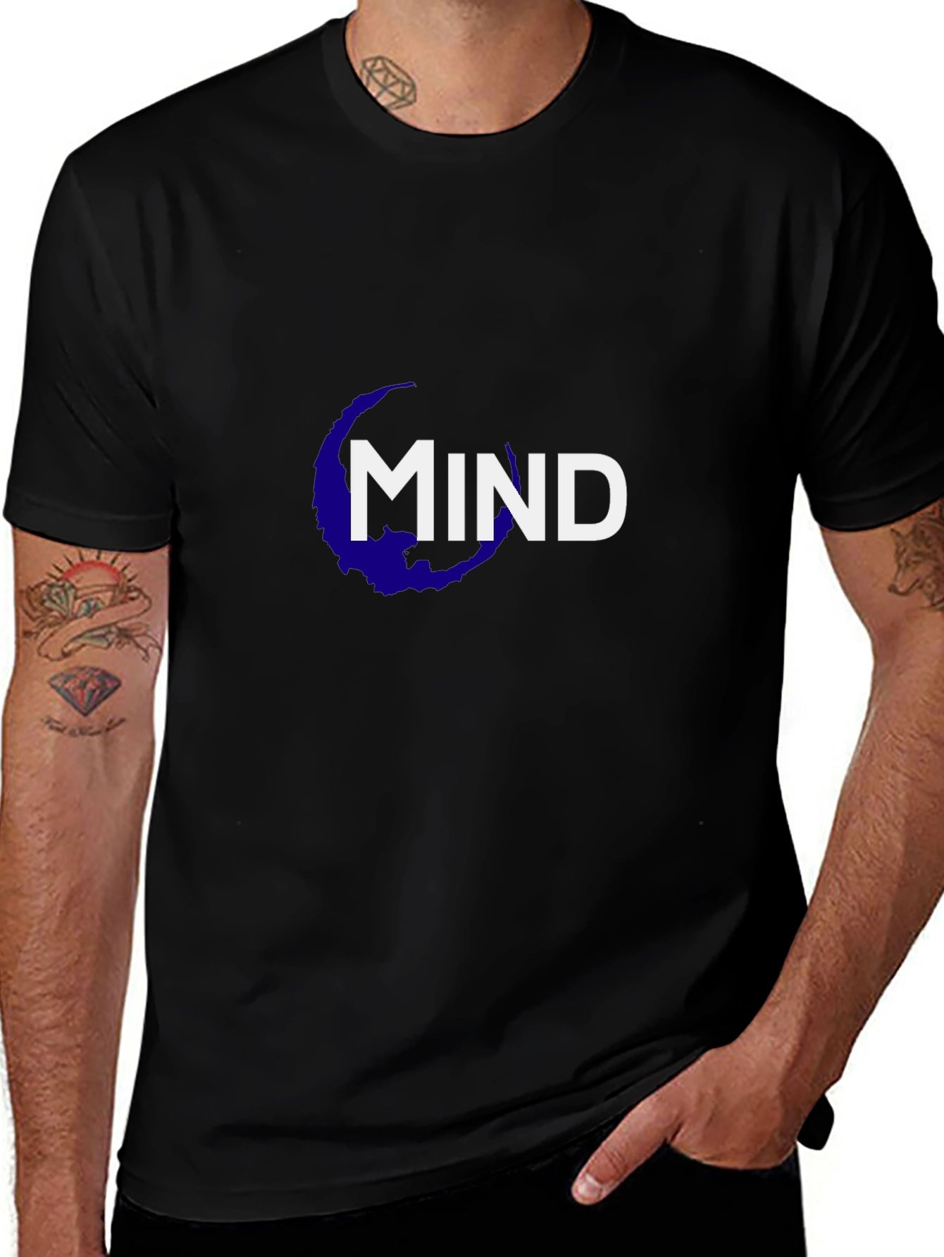 Mind Graphic Tee - Unisex Black T-Shirt