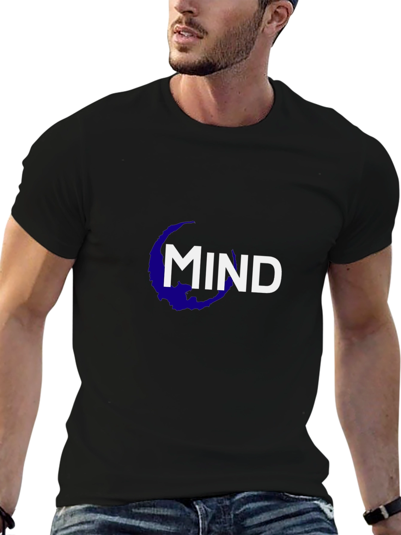 Mind Graphic Tee - Unisex Black T-Shirt