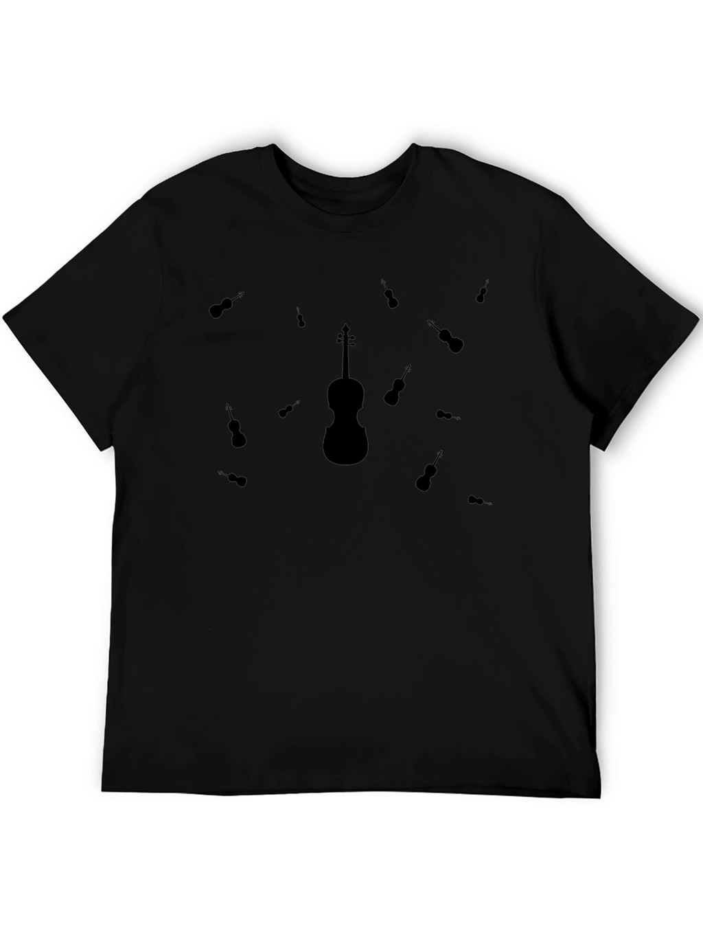 Violin Graphic T-Shirt - Musical Instrument Design