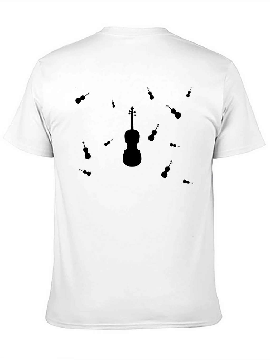 Violin Graphic T-Shirt - Musical Instrument Design