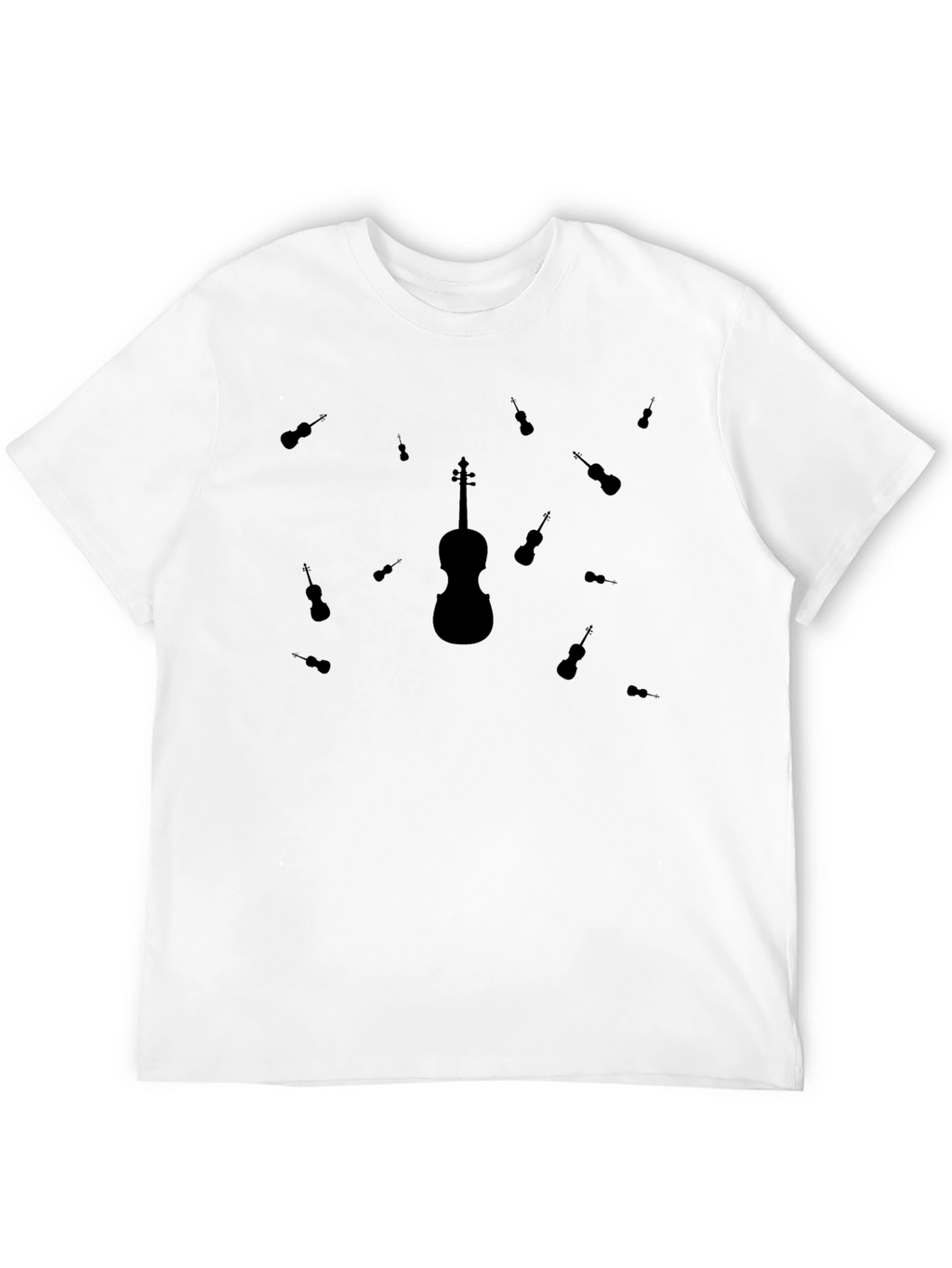 Violin Graphic T-Shirt - Musical Instrument Design