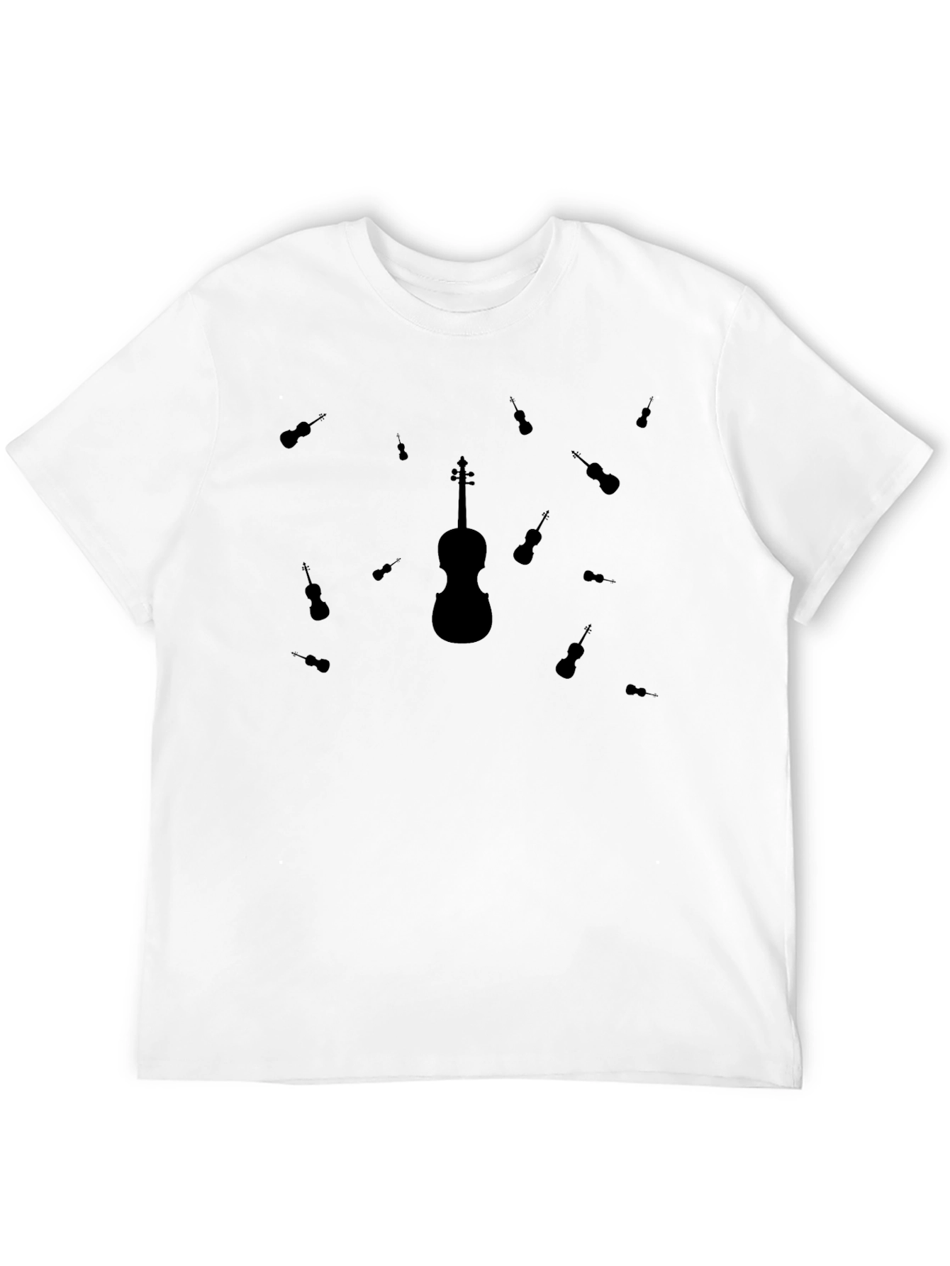 Violin Graphic T-Shirt - Musical Instrument Design
