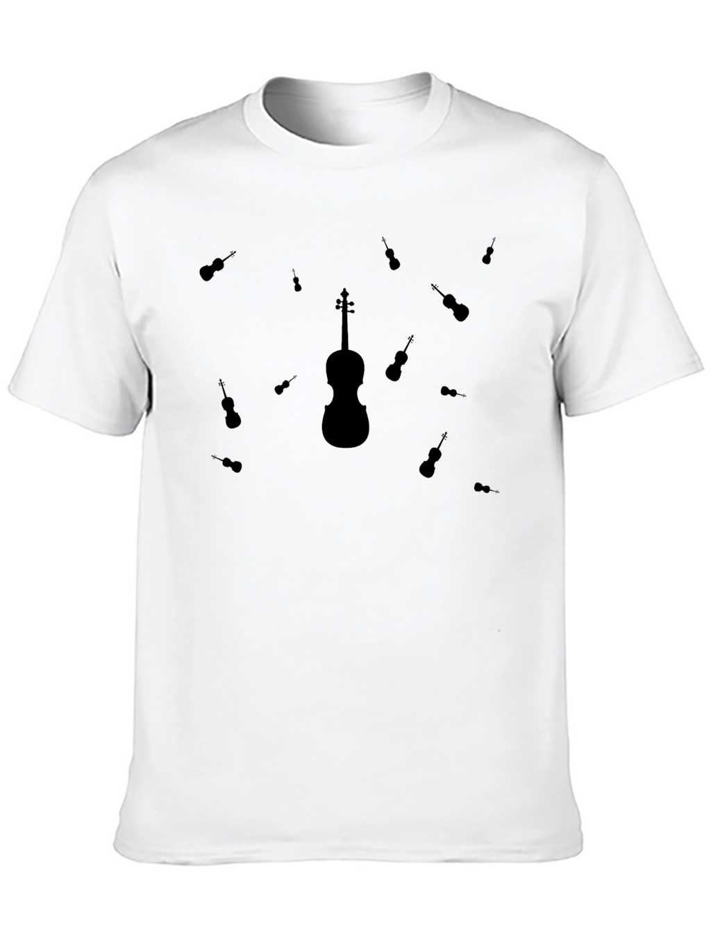 Violin Graphic T-Shirt - Musical Instrument Design