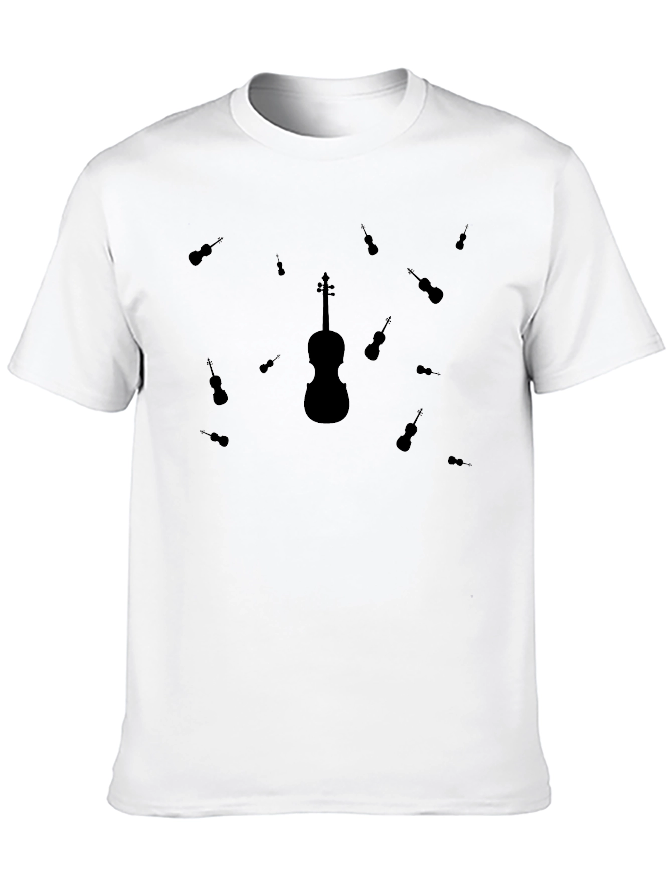 Violin Graphic T-Shirt - Musical Instrument Design