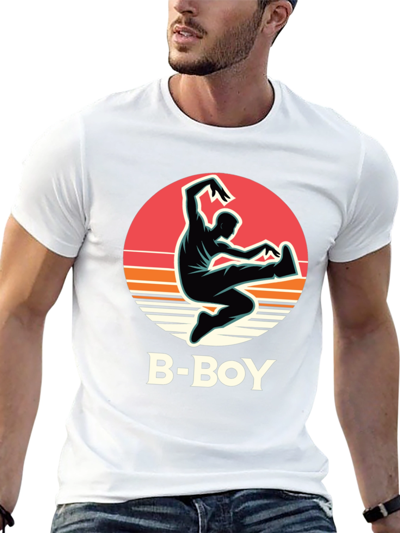 B-Boy Graphic Tee - Retro Dance Style
