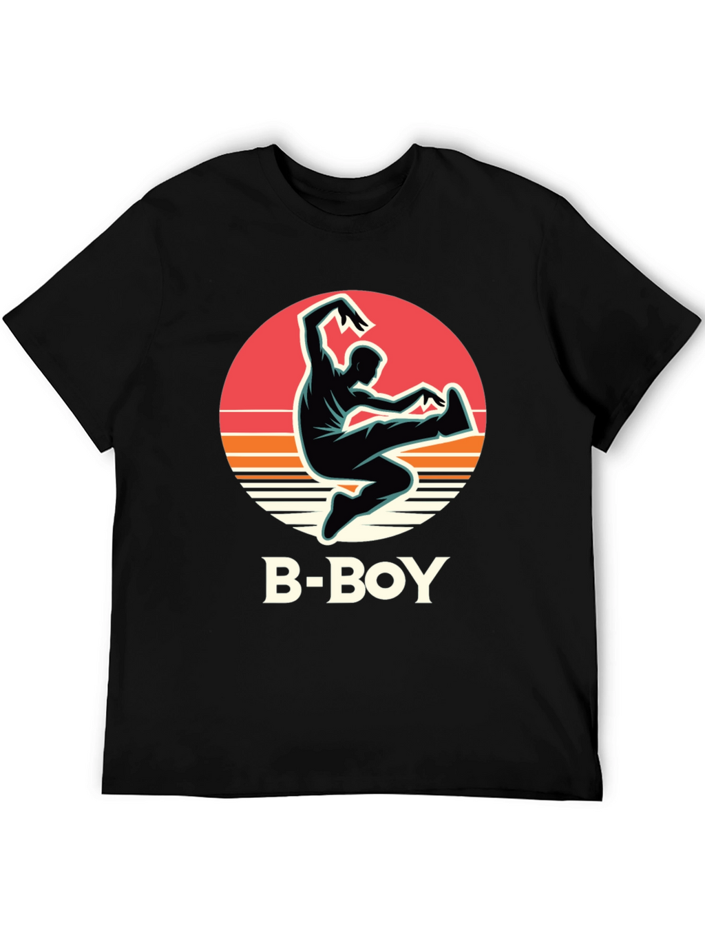 B-Boy Graphic Tee - Retro Dance Style