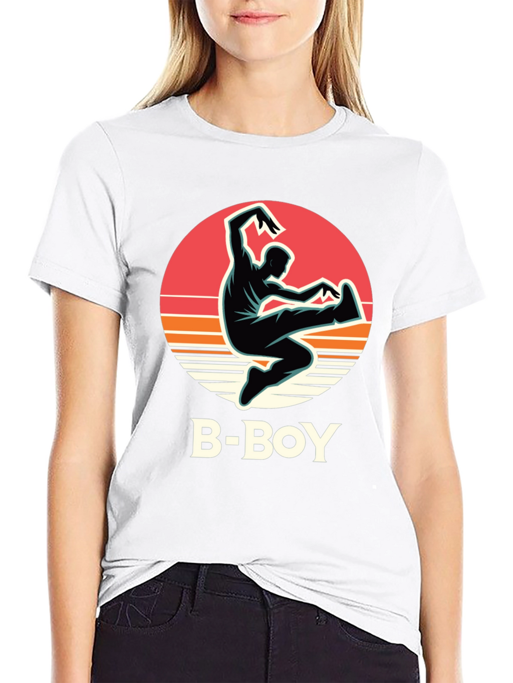 B-Boy Graphic Tee - Retro Dance Style