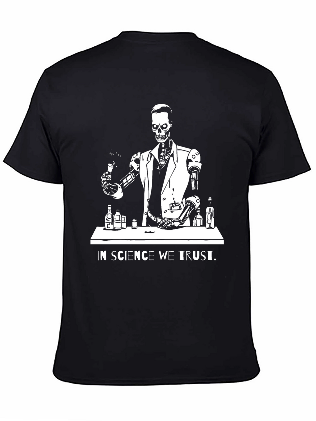 Science Skeleton T-Shirt - In Science We Trust