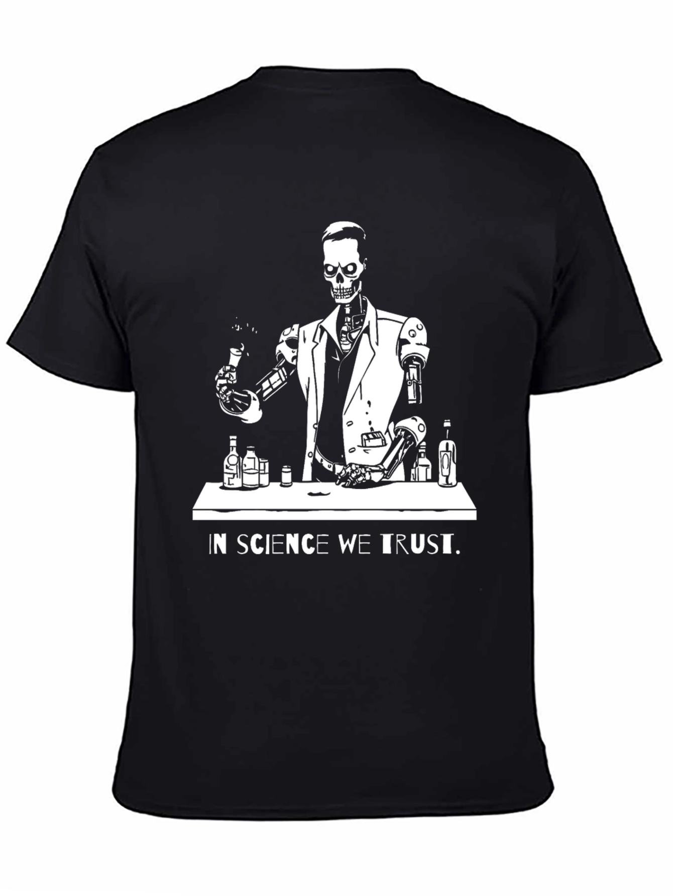 Science Skeleton T-Shirt - In Science We Trust
