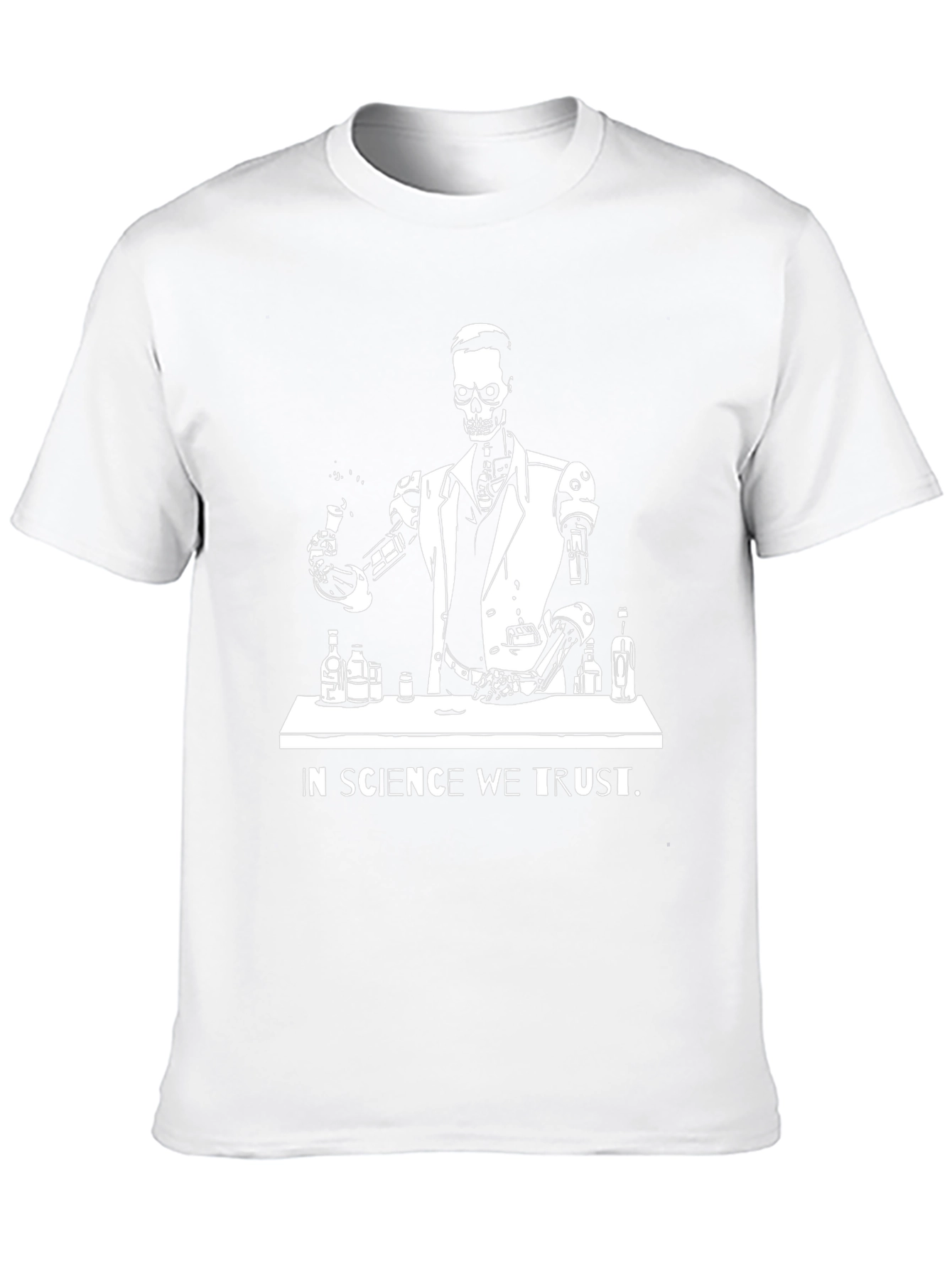 Science Skeleton T-Shirt - In Science We Trust