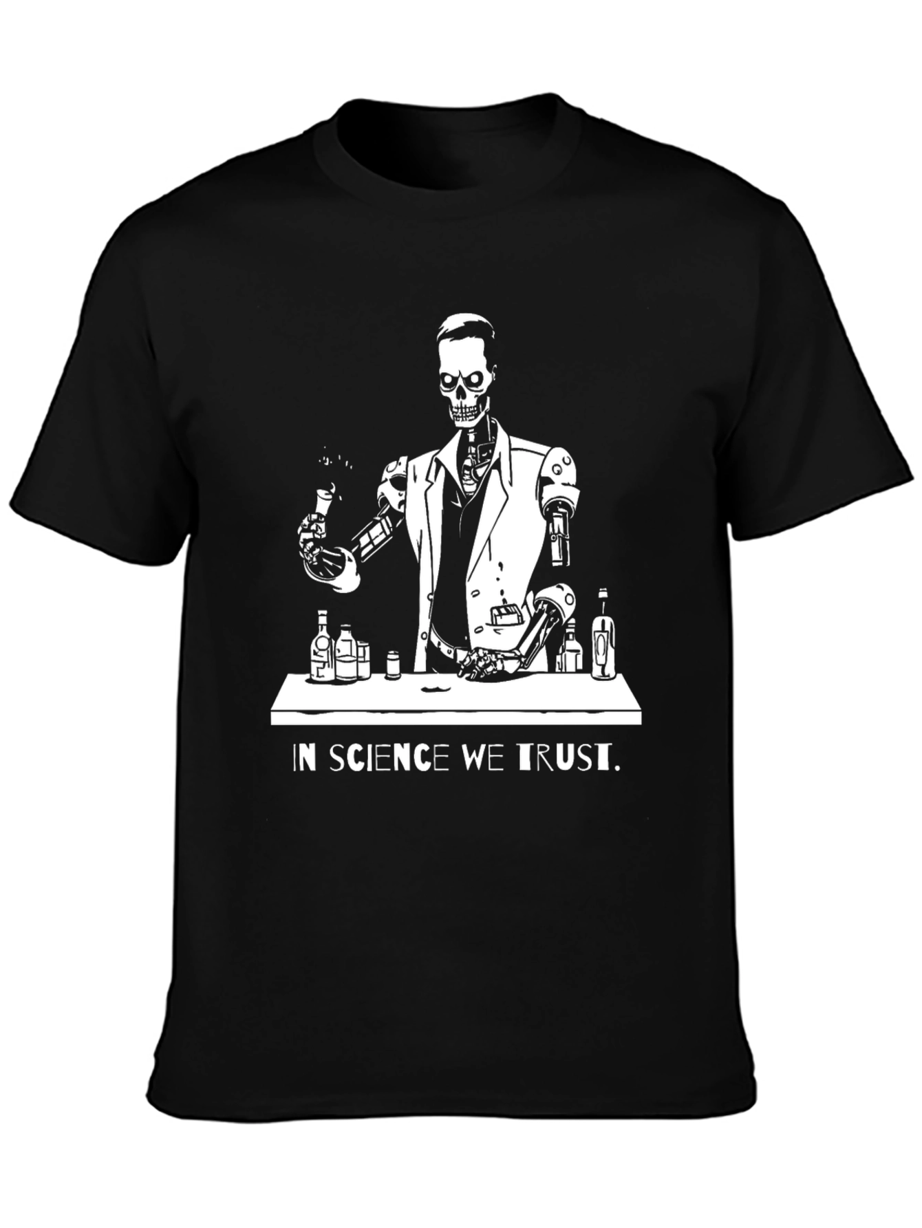 Science Skeleton T-Shirt - In Science We Trust