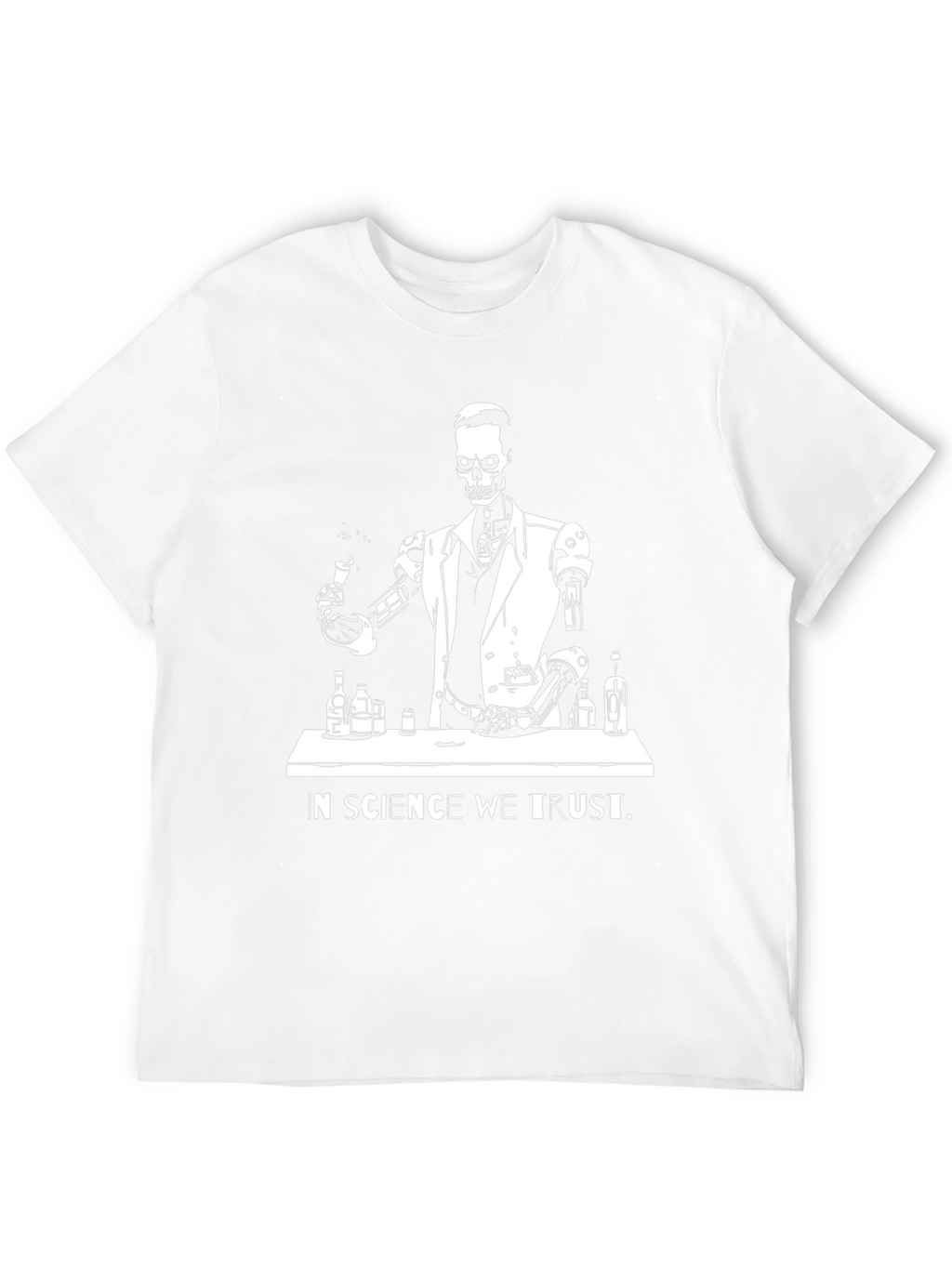 Science Skeleton T-Shirt - In Science We Trust