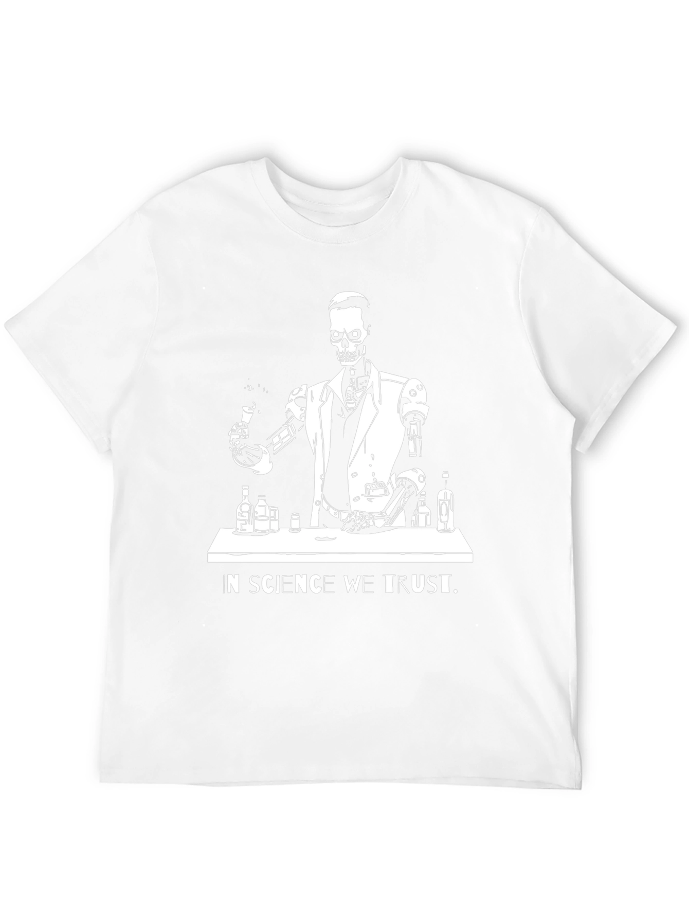 Science Skeleton T-Shirt - In Science We Trust
