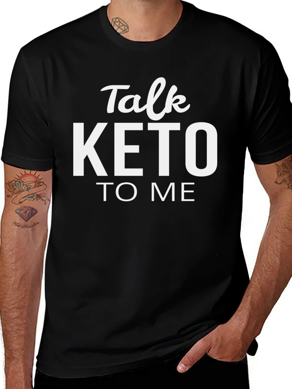 Talk Keto To Me T-Shirt - Trendy Diet Tee