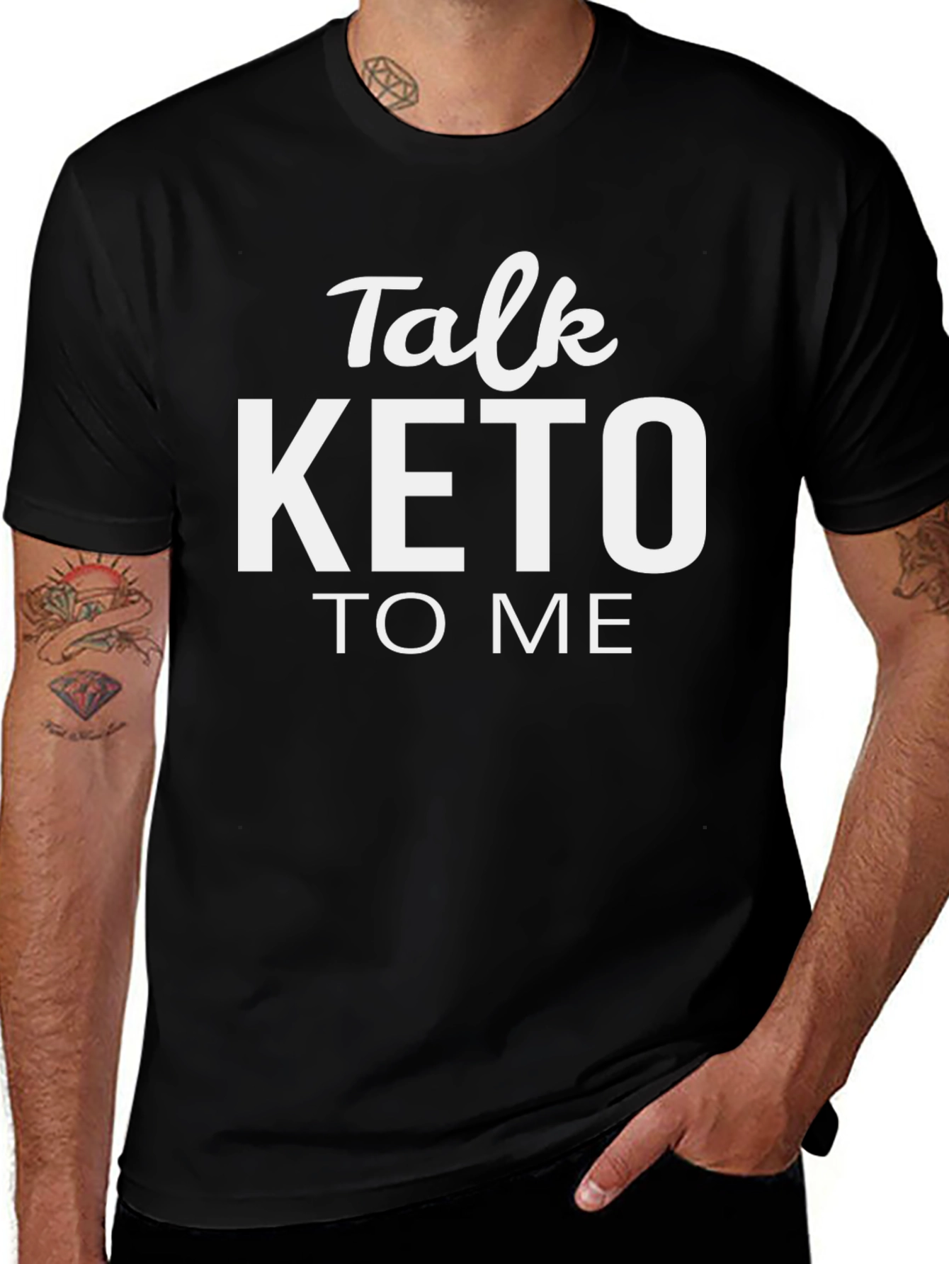 Talk Keto To Me T-Shirt - Trendy Diet Tee