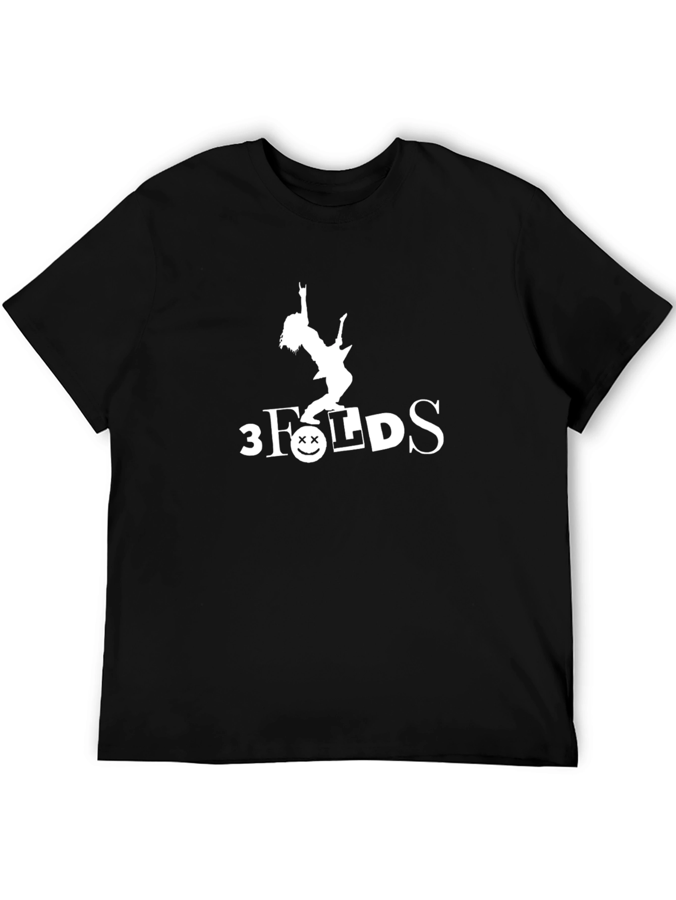 Black T-Shirt with Rocker Girl Graphic
