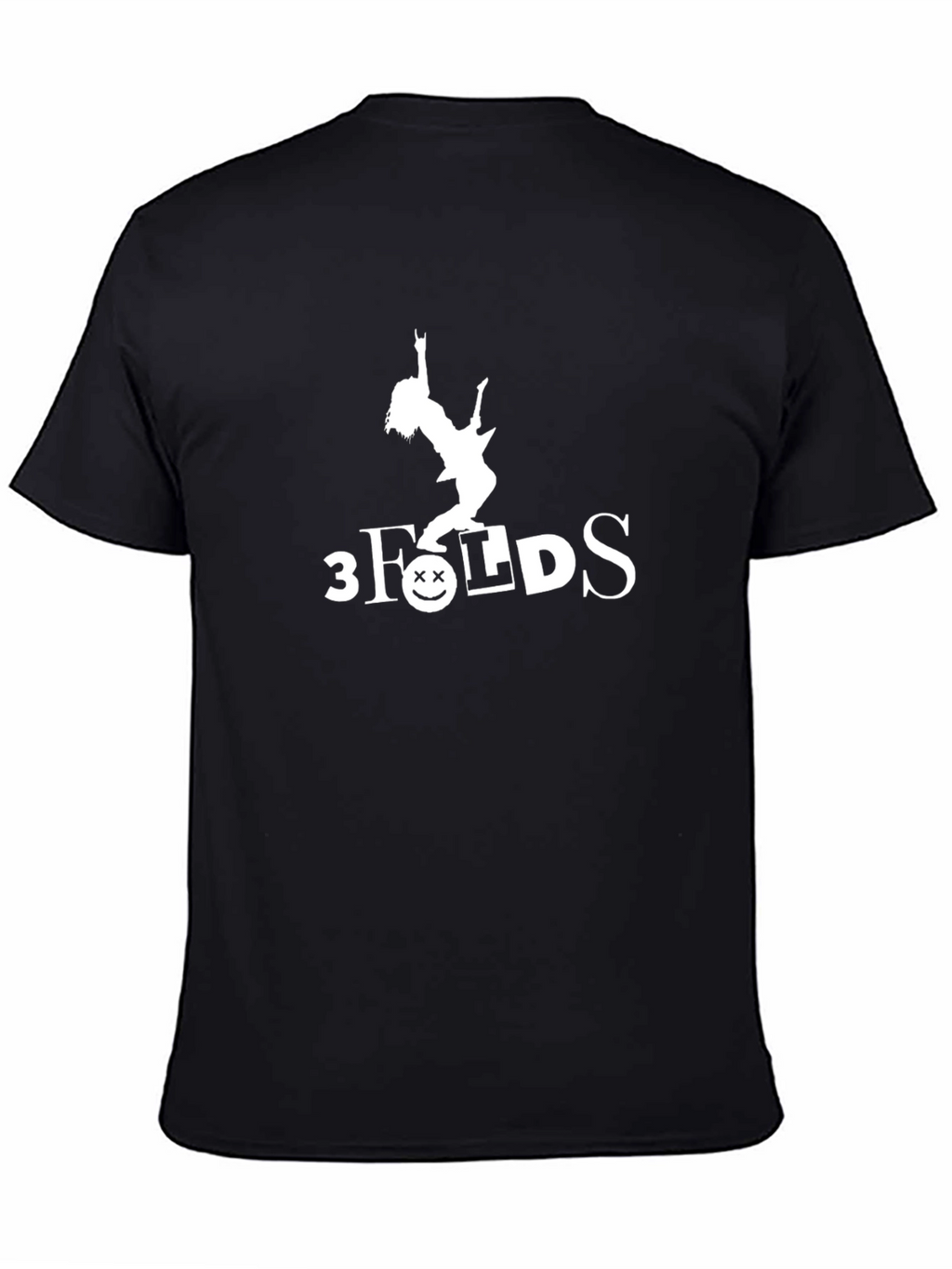 Black T-Shirt with Rocker Girl Graphic
