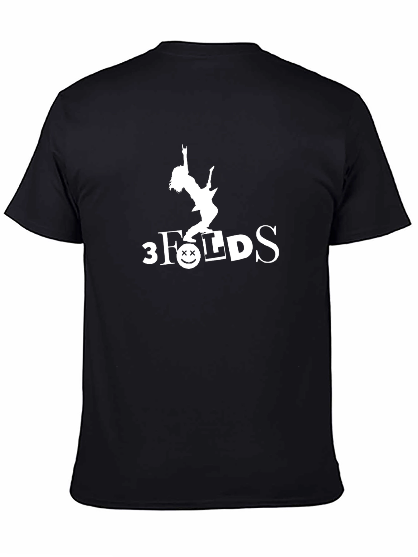 Black T-Shirt with Rocker Girl Graphic