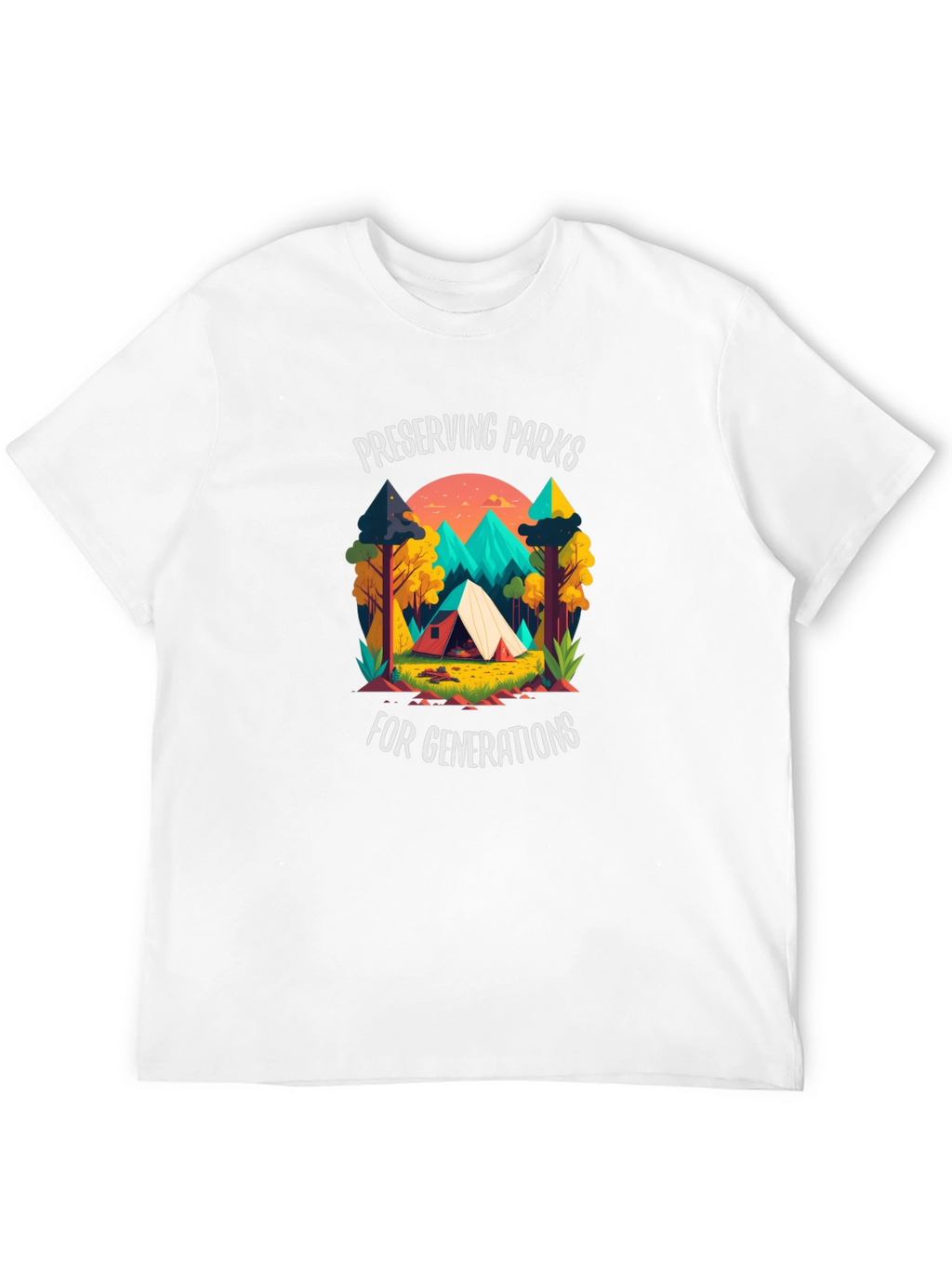 Preserving Parks Tee - Camping Adventure