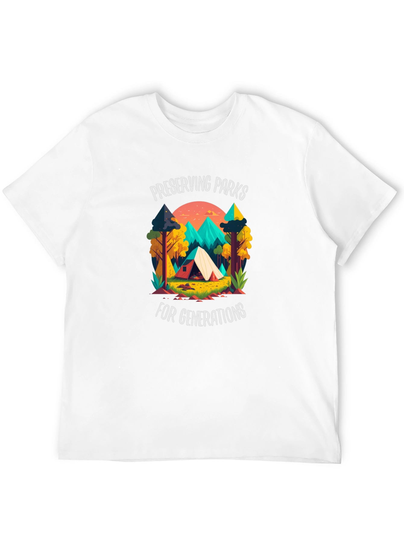 Preserving Parks Tee - Camping Adventure