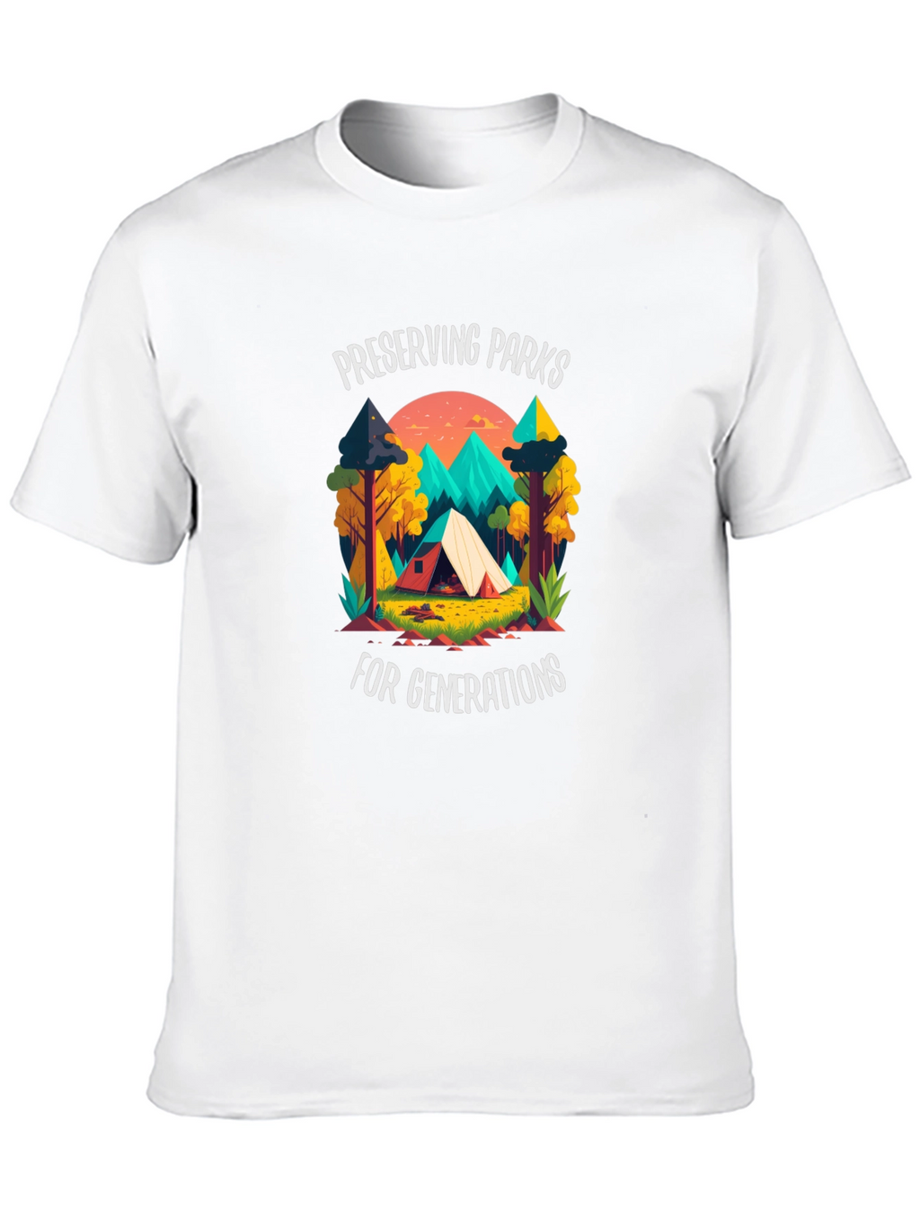 Preserving Parks Tee - Camping Adventure