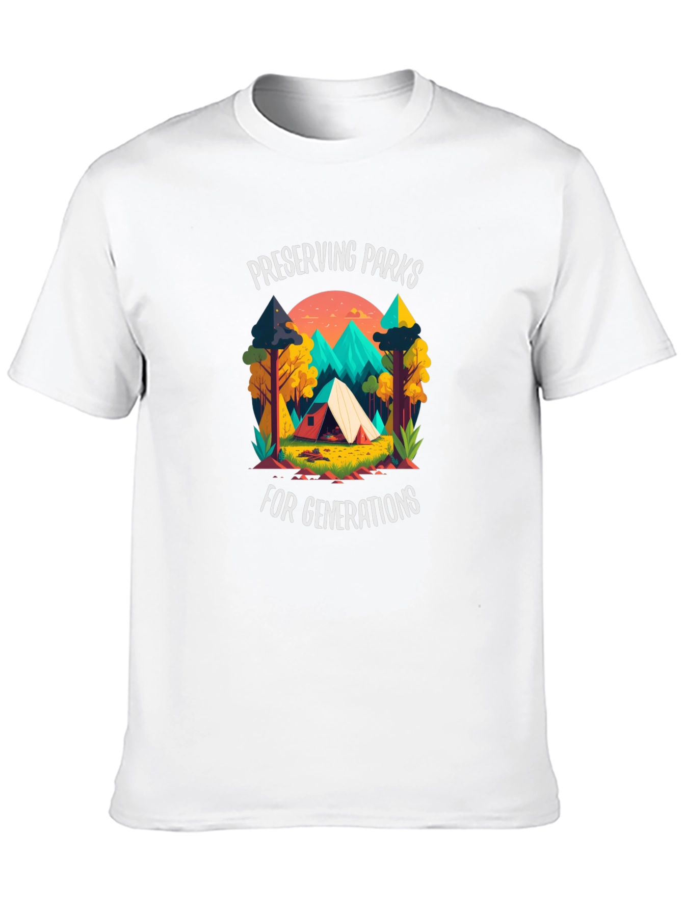 Preserving Parks Tee - Camping Adventure