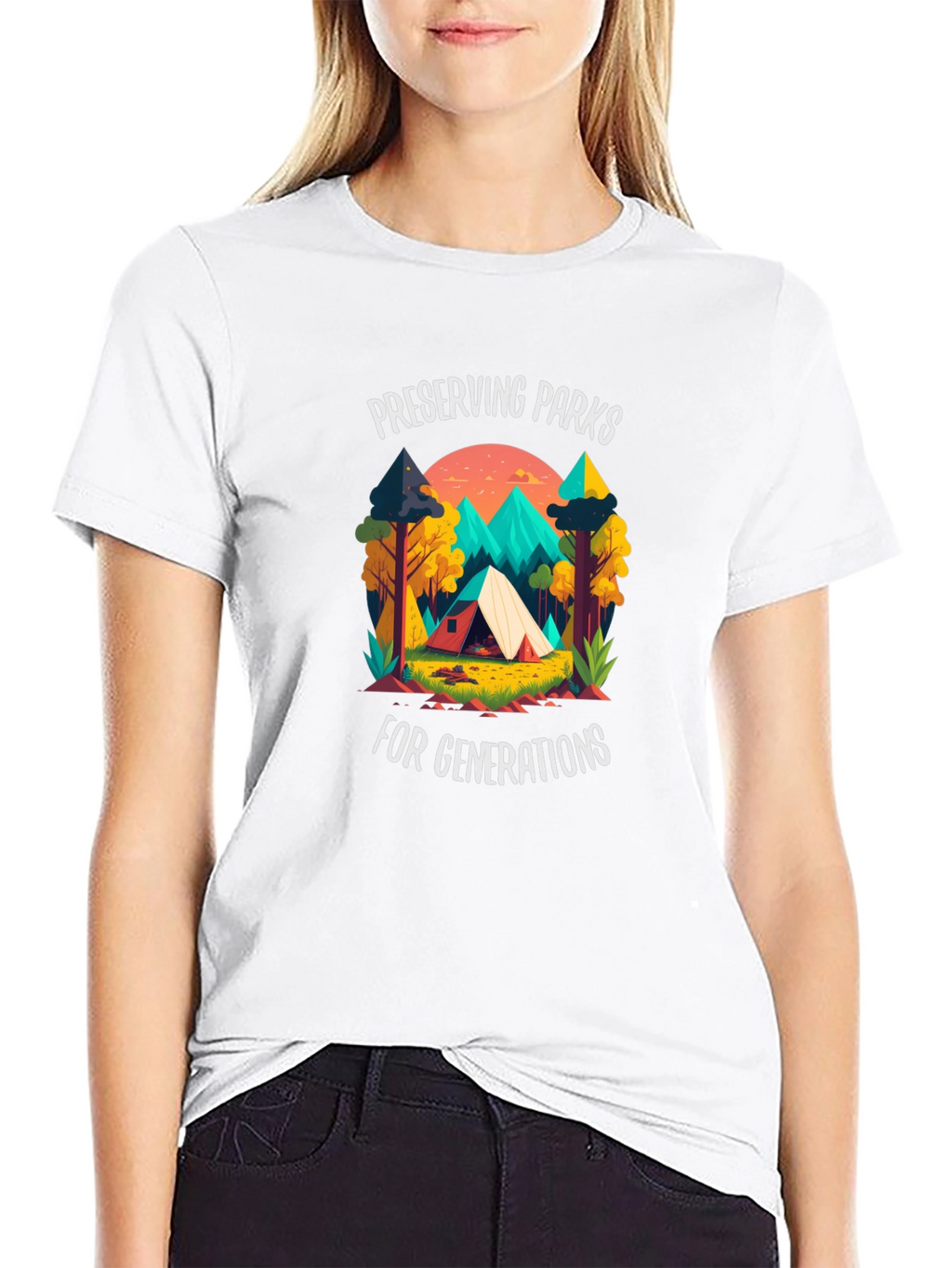 Preserving Parks Tee - Camping Adventure