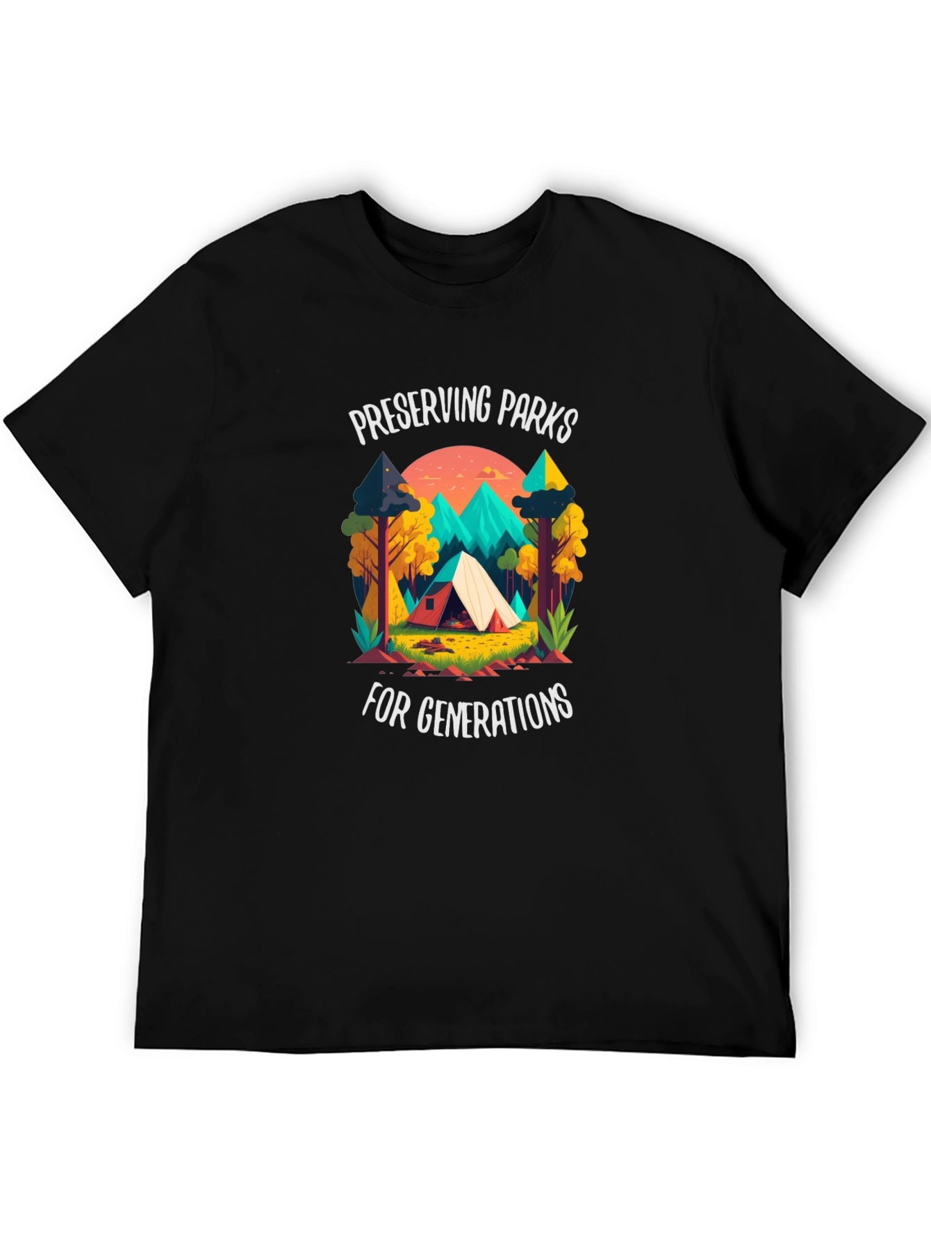 Preserving Parks Tee - Camping Adventure