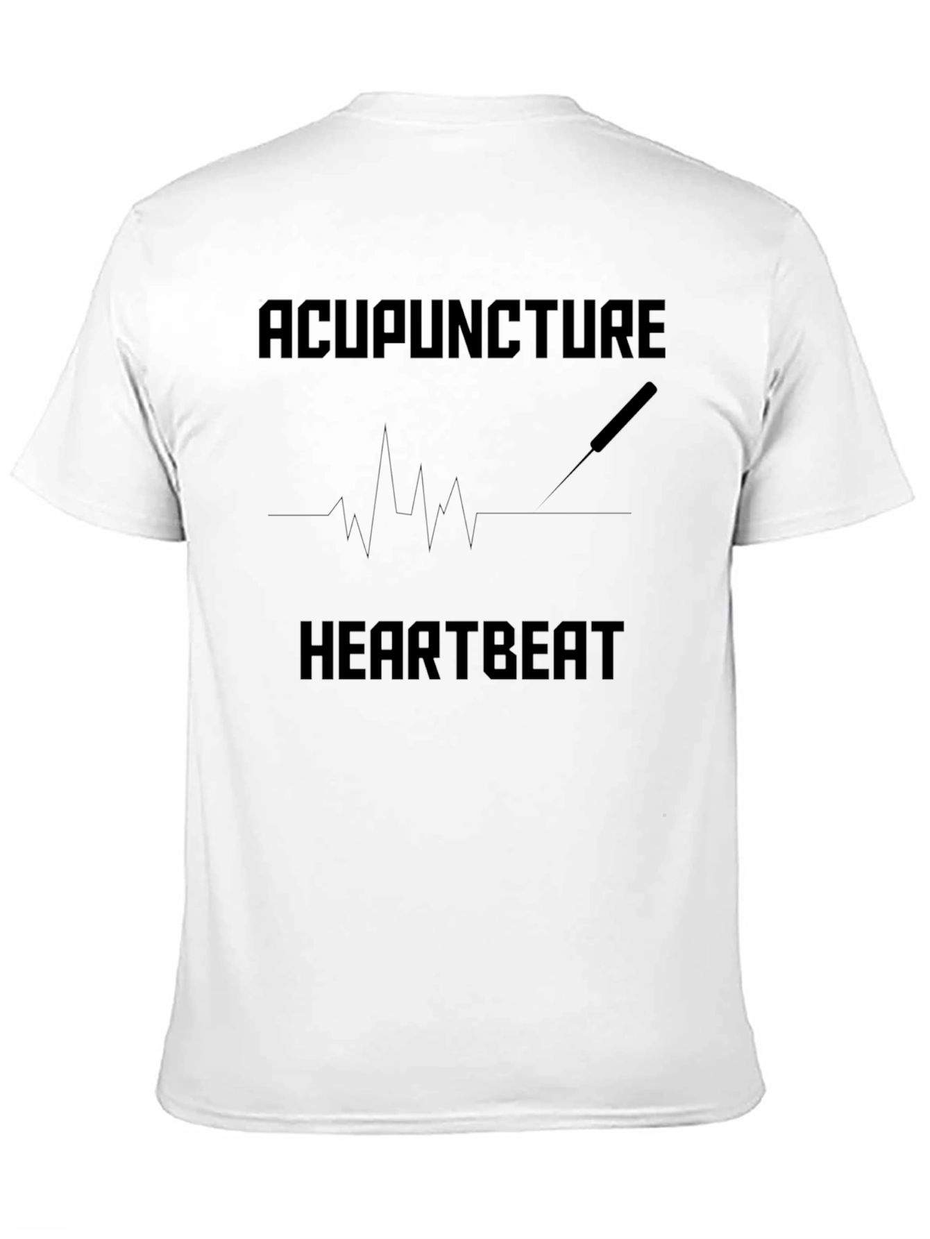 Acupuncture Heartbeat Graphic Tee - Unisex Black T-Shirt