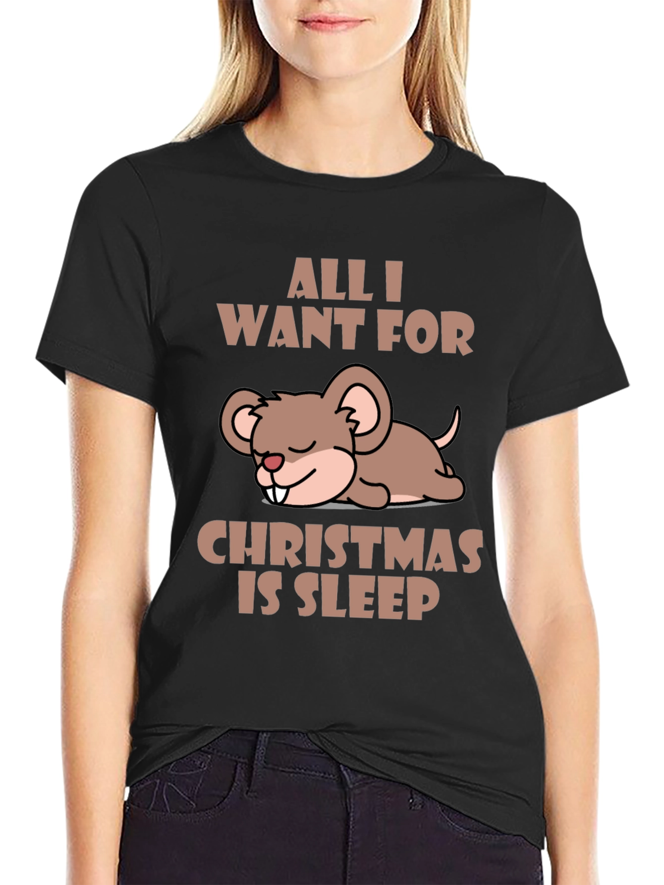 All I Want For Christmas Sleep T-Shirt