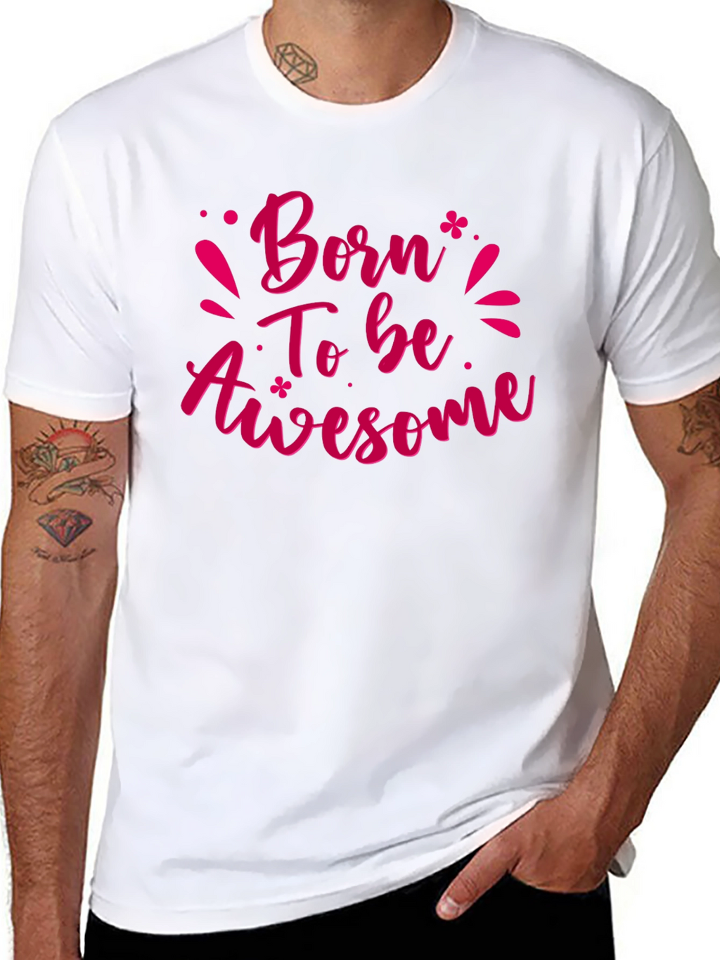 Born To Be Awesome Black T-Shirt