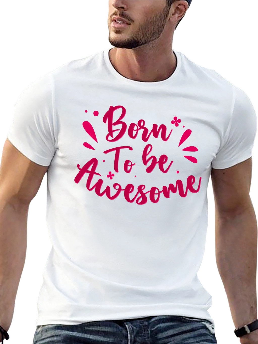 Born To Be Awesome Black T-Shirt