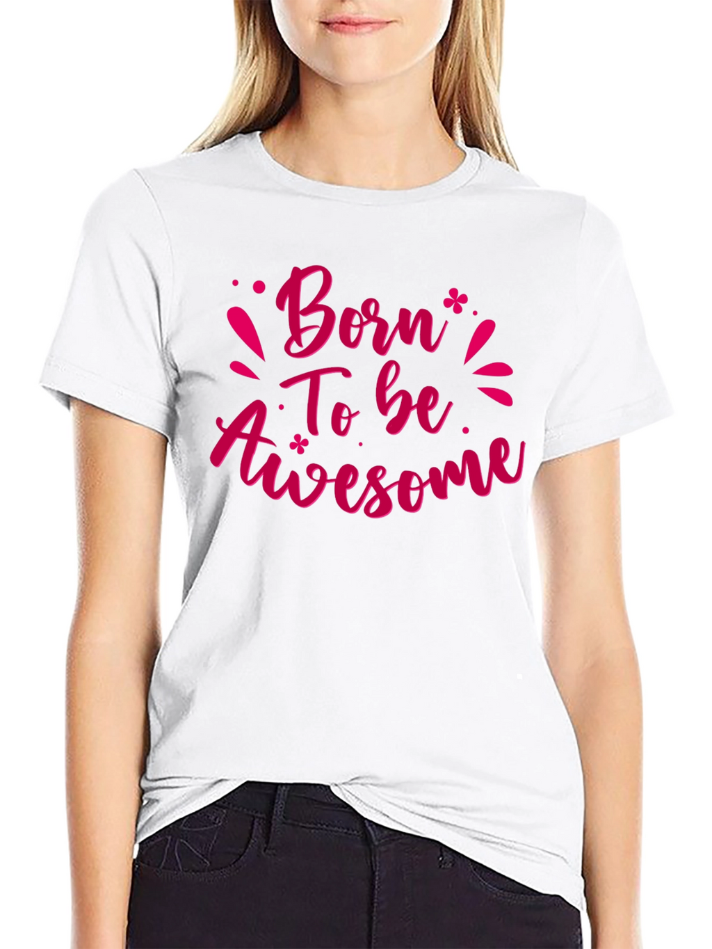 Born To Be Awesome Black T-Shirt