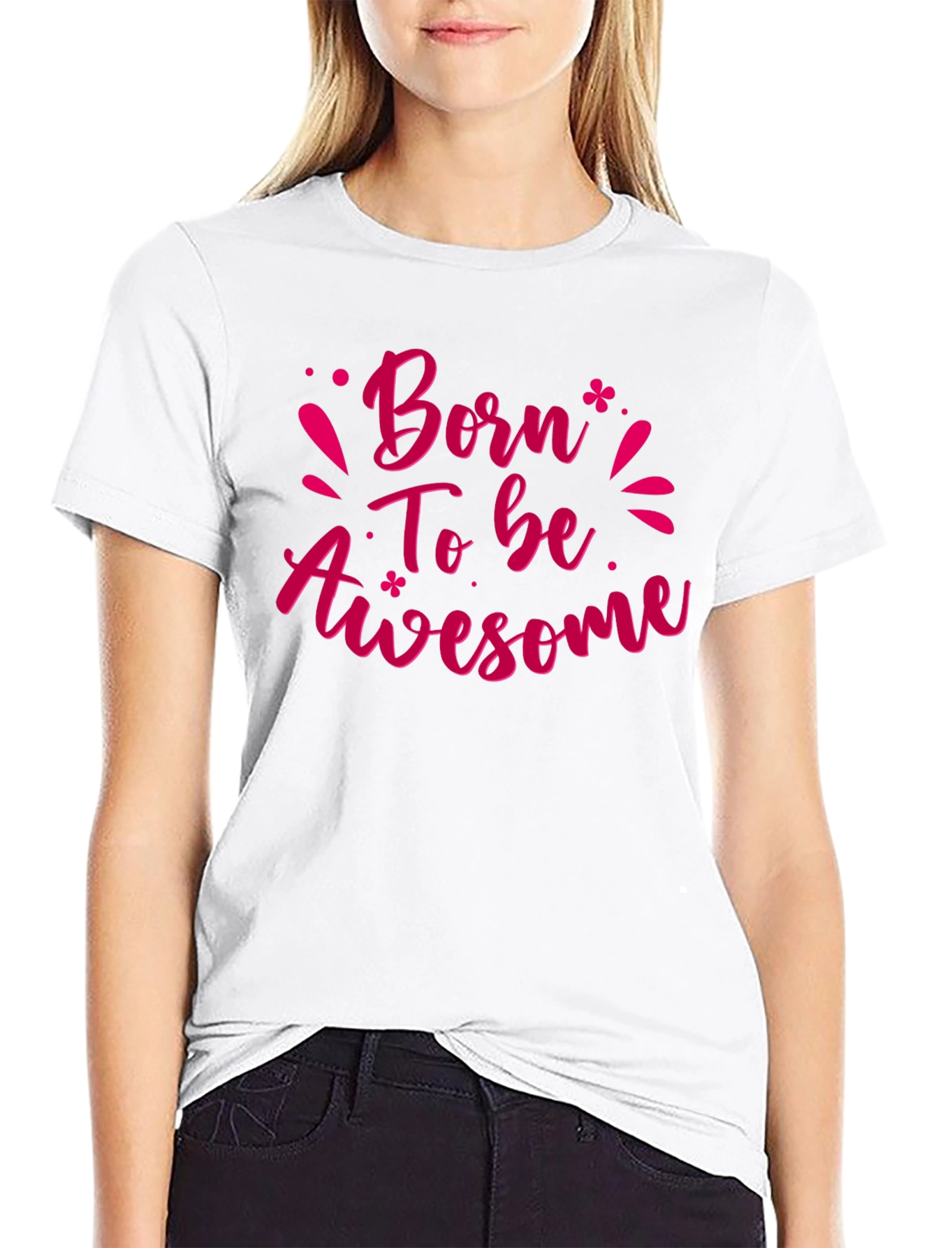 Born To Be Awesome Black T-Shirt