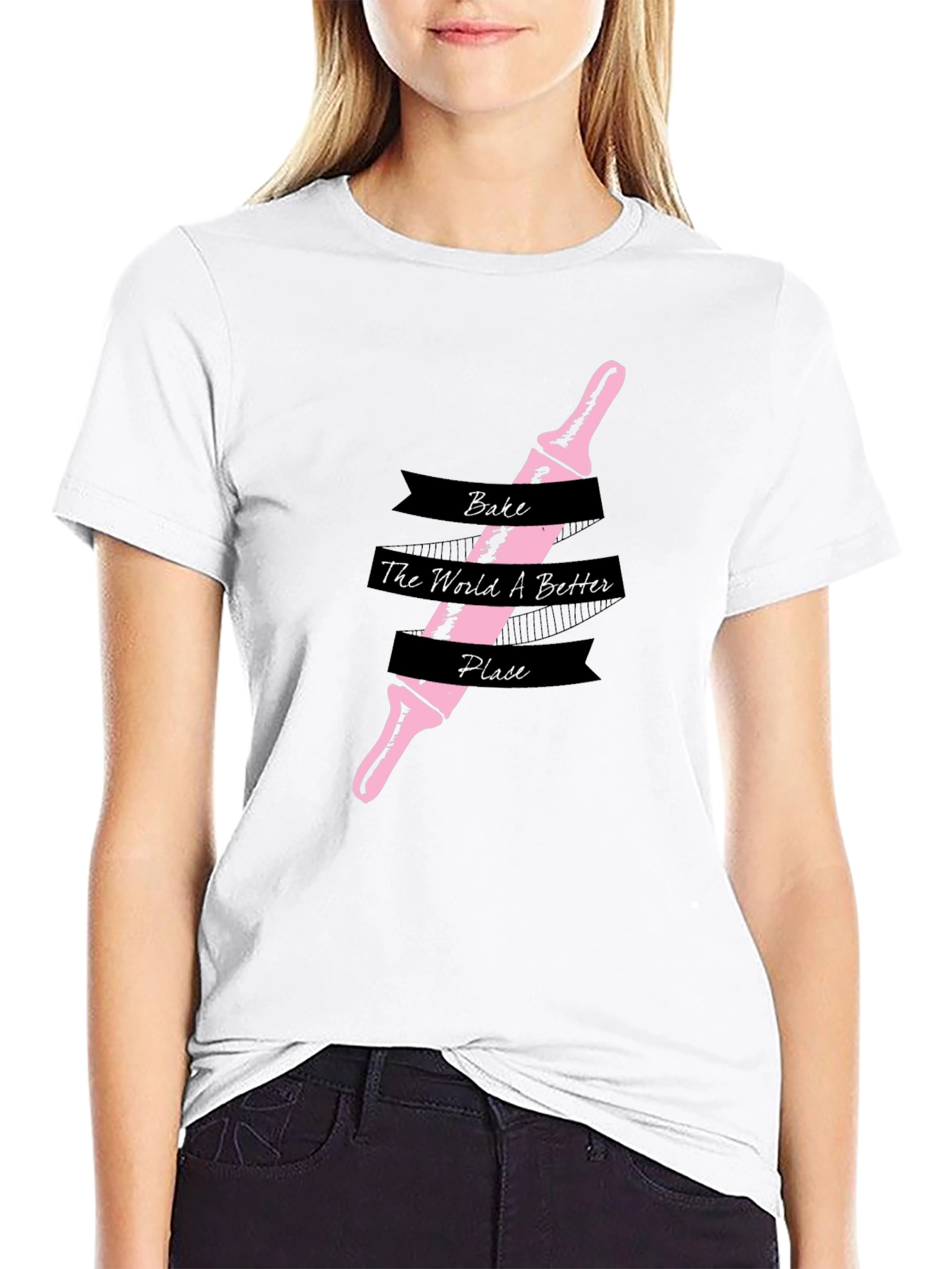 Bake the World Better T-Shirt - Rolling Pin