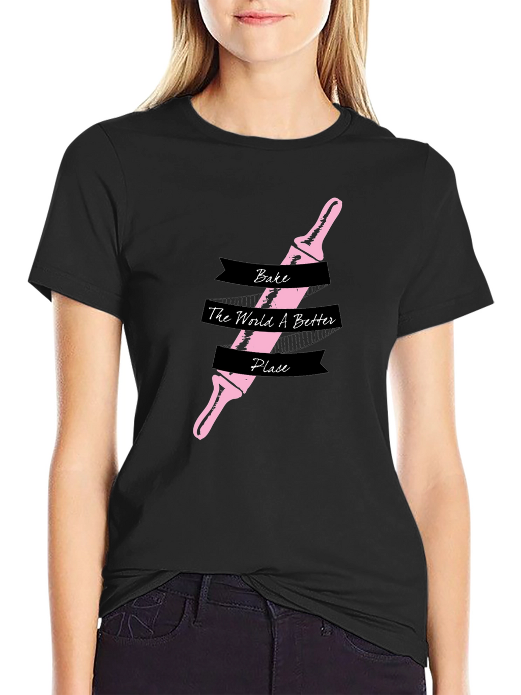 Bake the World Better T-Shirt - Rolling Pin