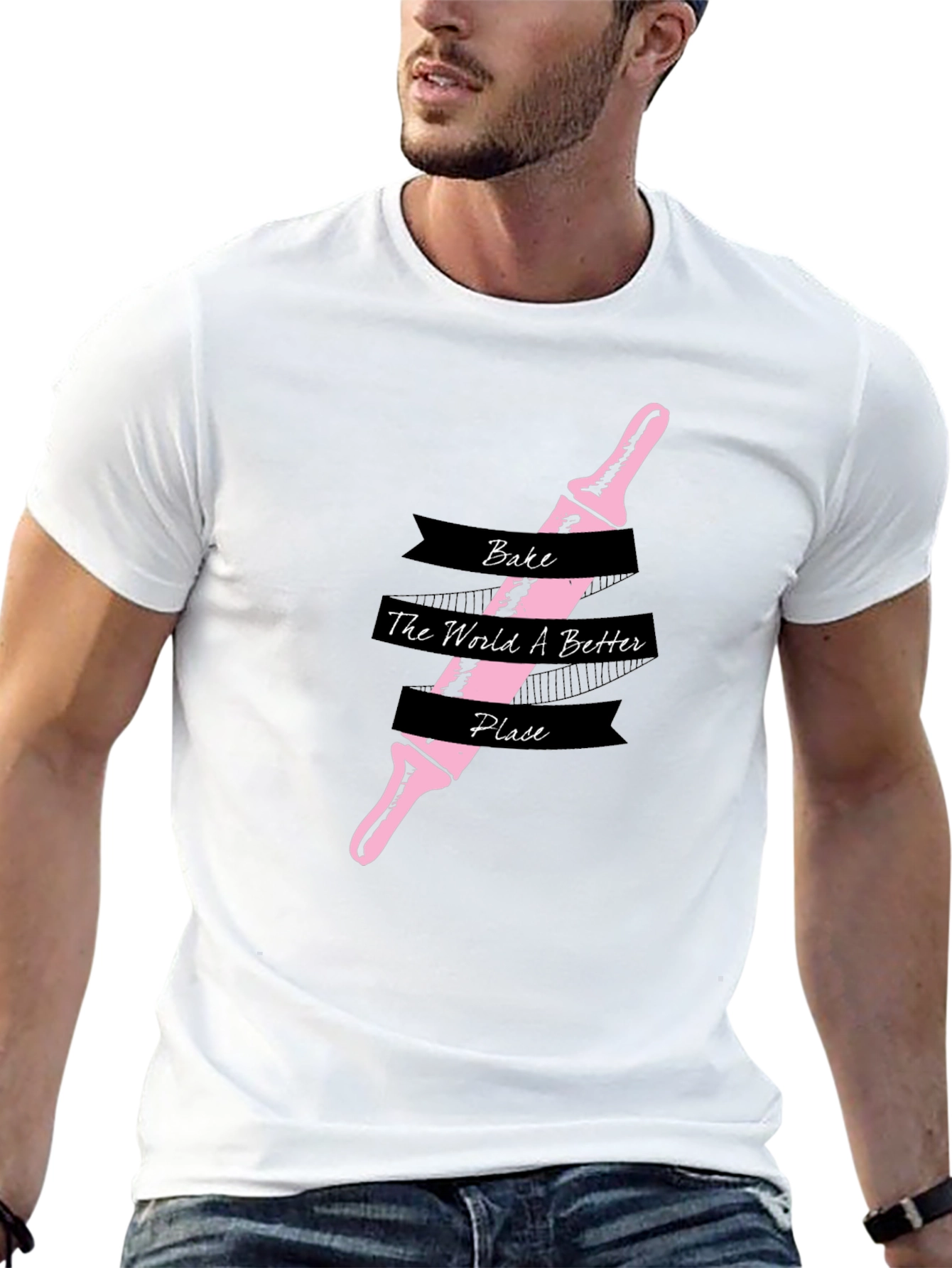Bake the World Better T-Shirt - Rolling Pin