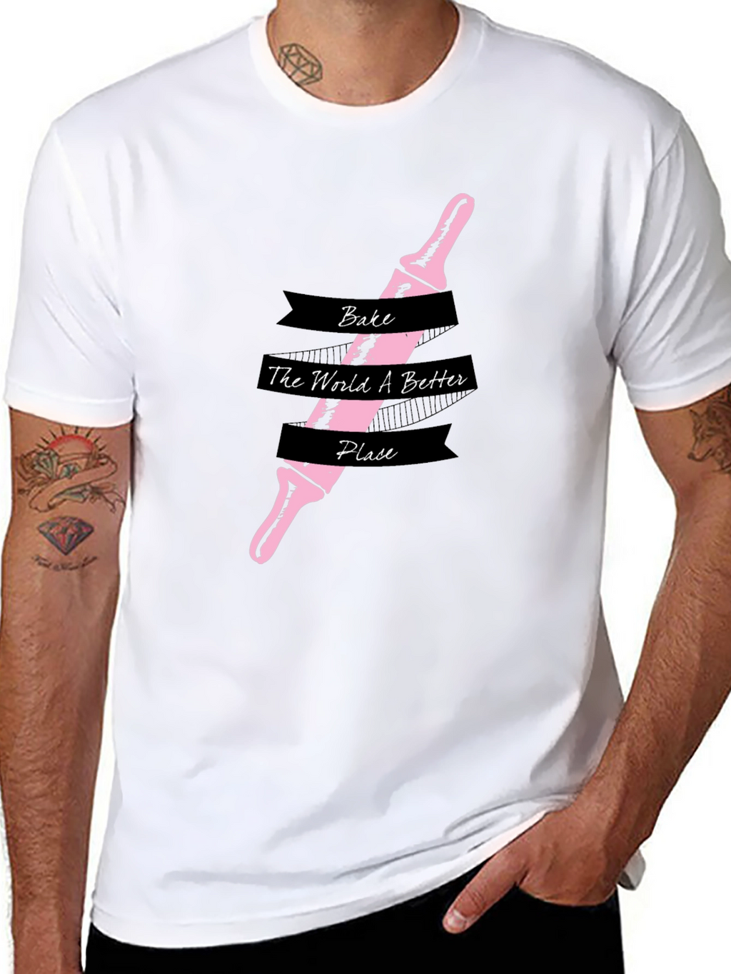 Bake the World Better T-Shirt - Rolling Pin