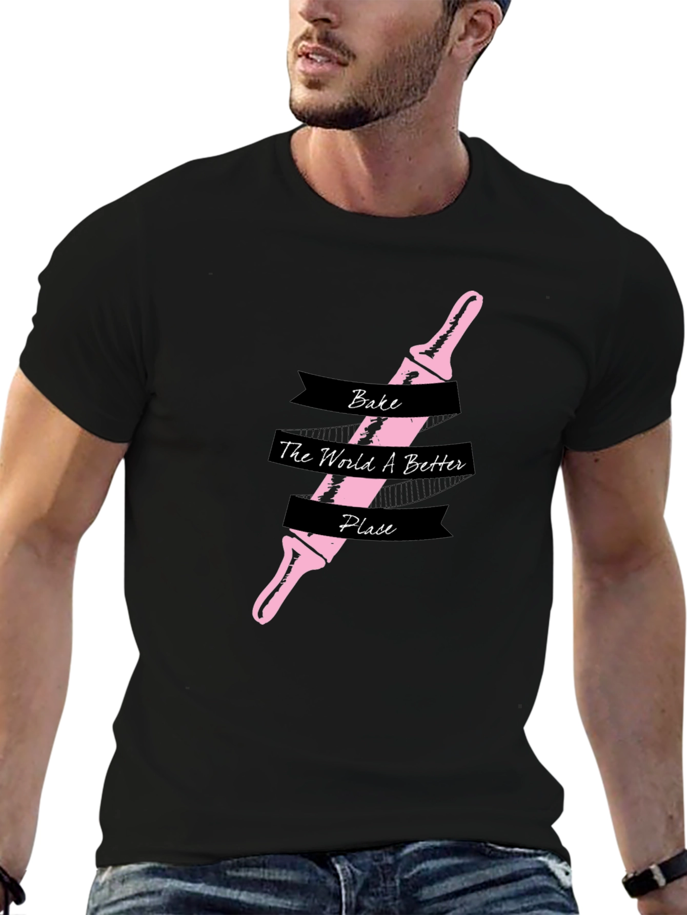 Bake the World Better T-Shirt - Rolling Pin