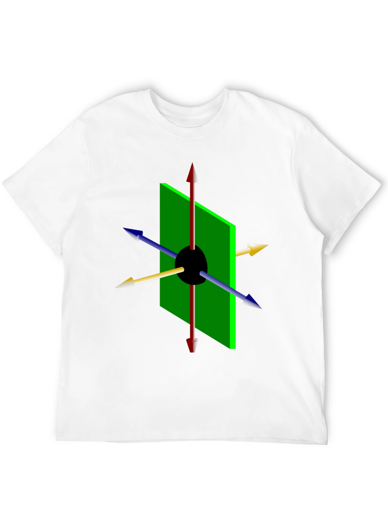 Geometric Arrow Graphic Tee - Modern Style