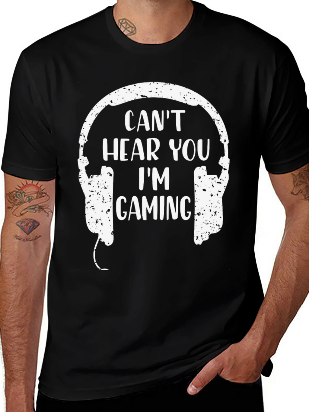 Gamer Headset T-Shirt - Cant Hear You Im Gaming!