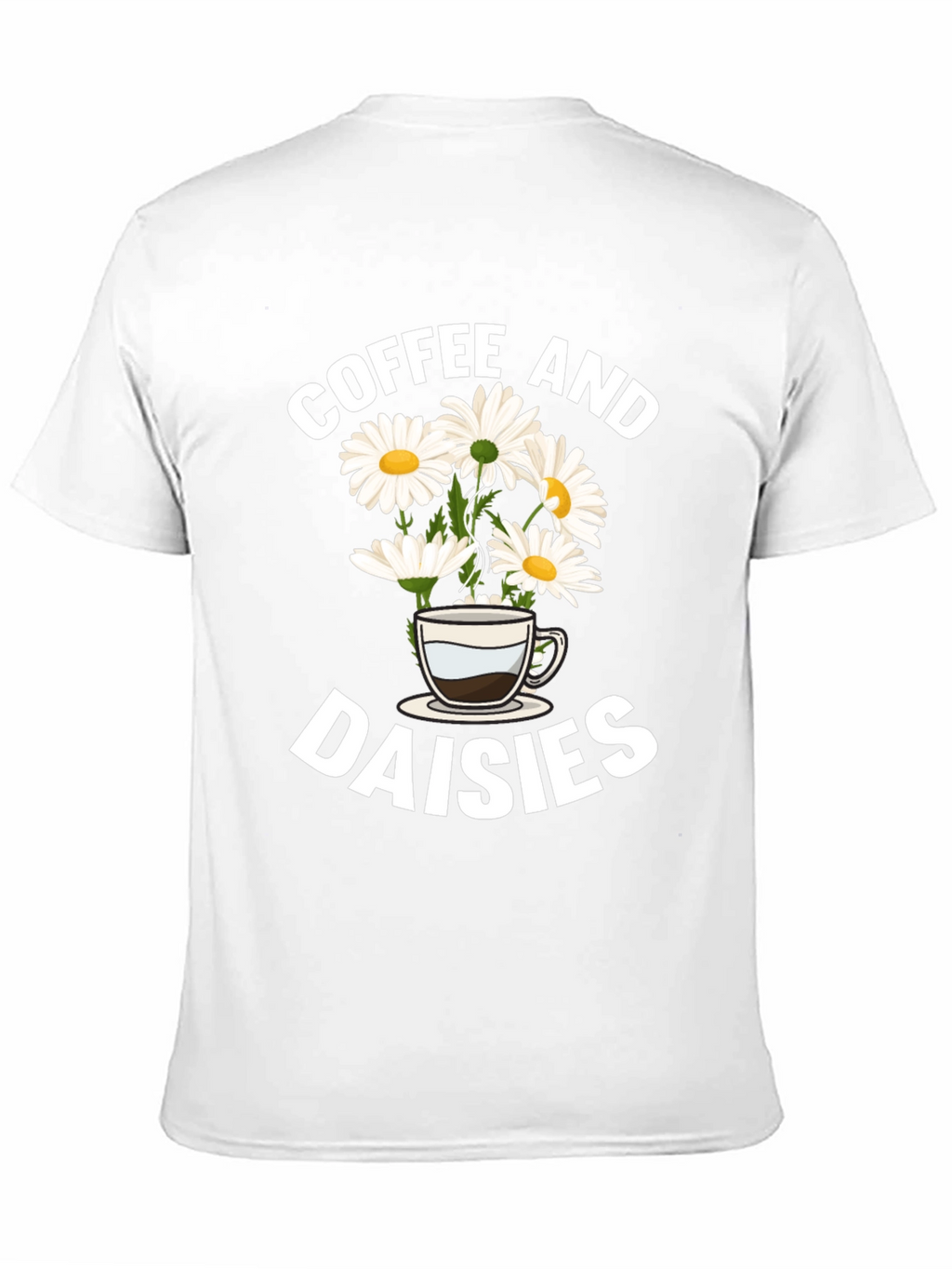 Coffee and Daisies Graphic T-Shirt