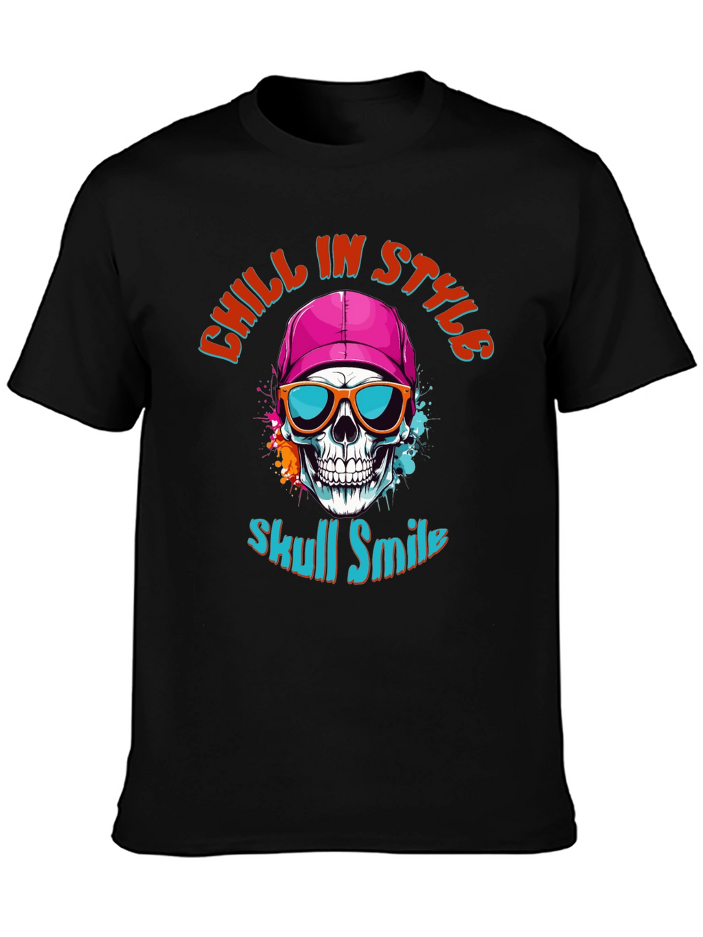 Skull Smile Graphic T-Shirt: Chill in Style