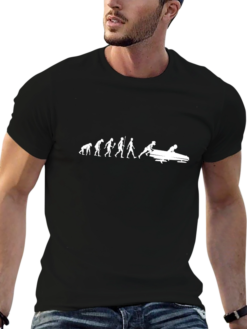 Evolution of Bobsleigh Funny T-Shirt