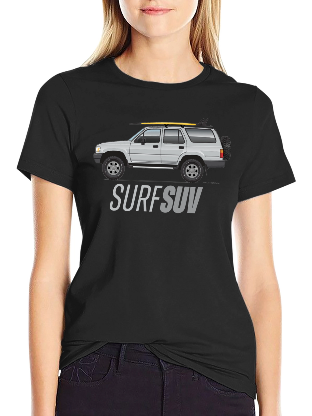 Surf SUV Graphic T-Shirt - Black