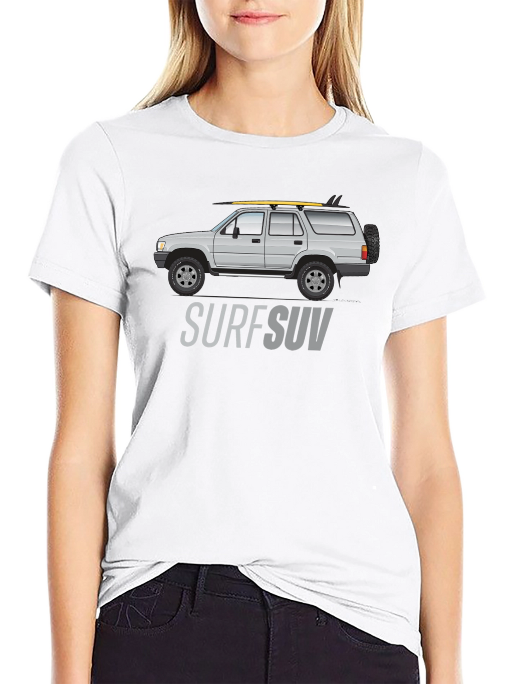Surf SUV Graphic T-Shirt - Black