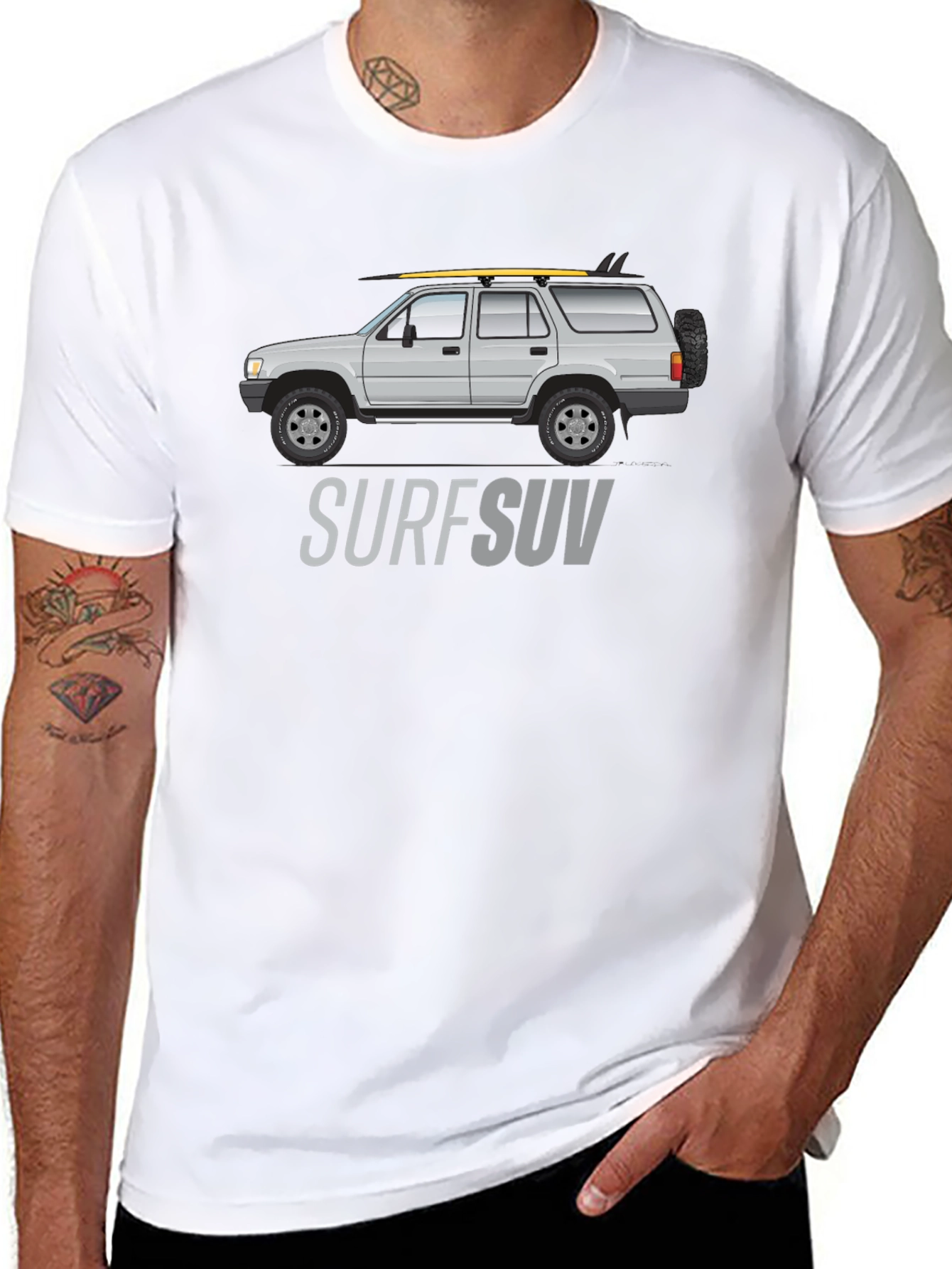 Surf SUV Graphic T-Shirt - Black