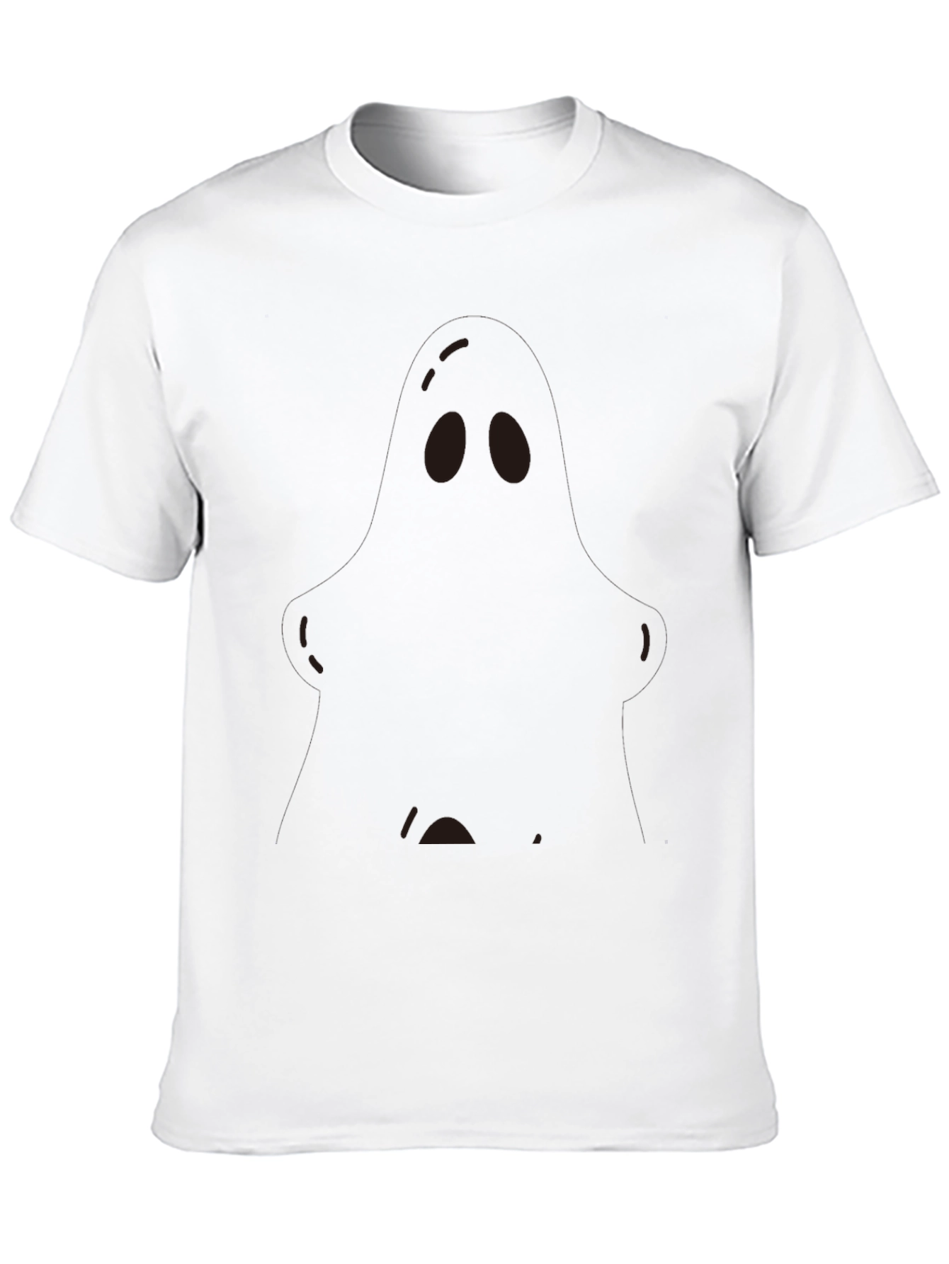 Mens Black Crewneck T-Shirt with Graphic